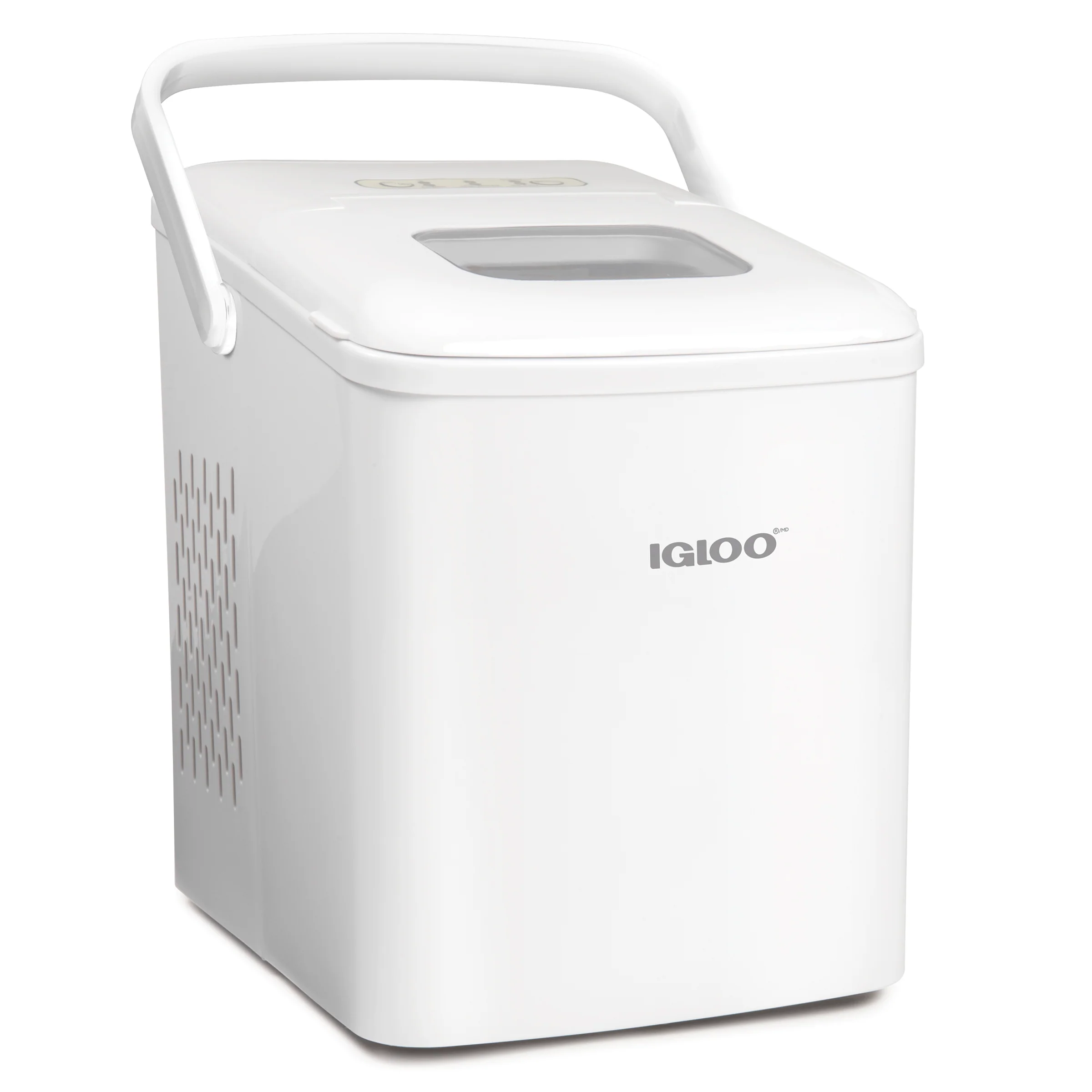 IGLOO® 26-Pound Automatic Self-Cleaning Portable Countertop Ice Maker Machine With Handle, White - Inhomebuy