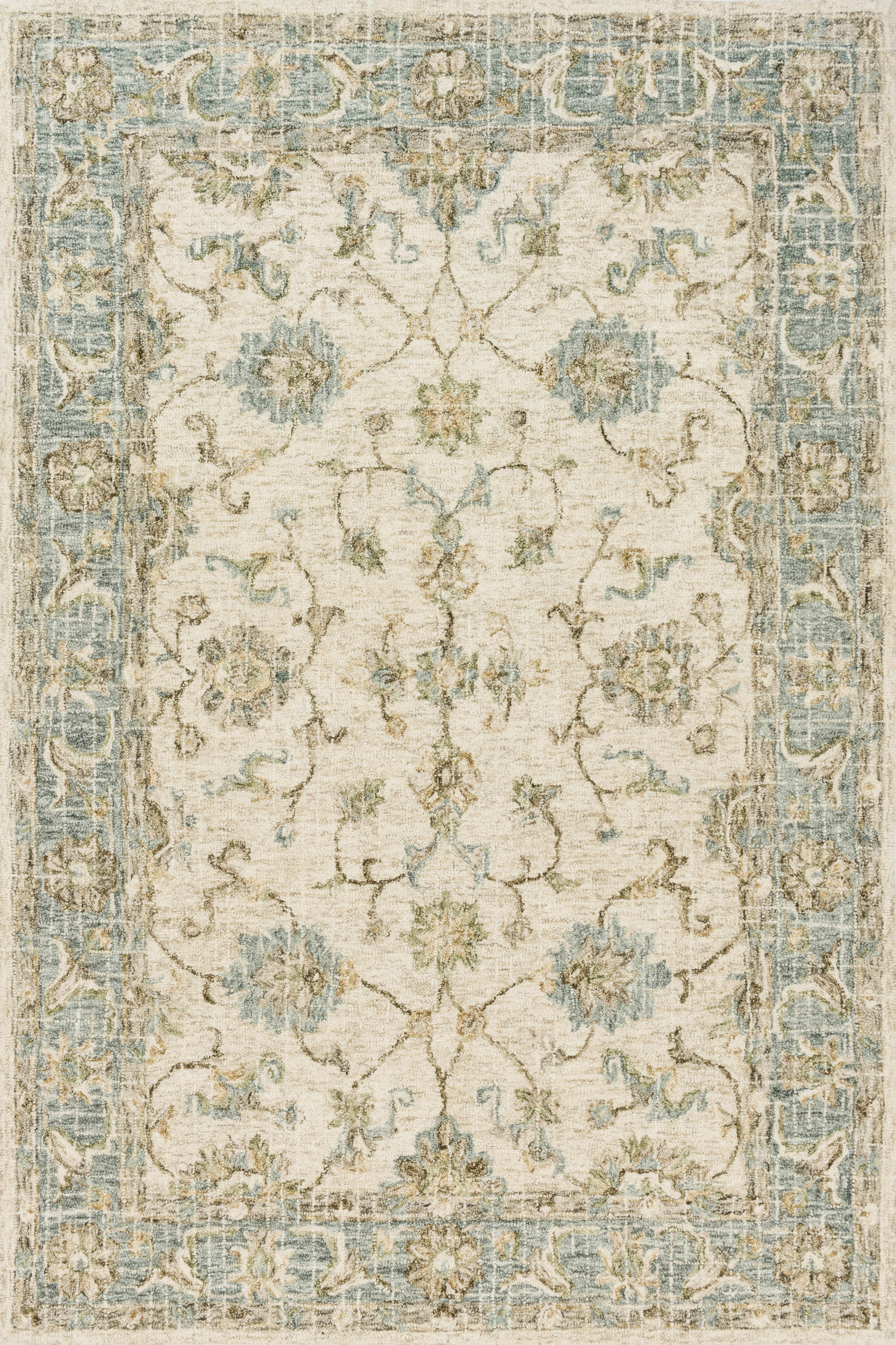 Loloi Rugs Julian Collection Rug in Ivory, Spa - 7'9