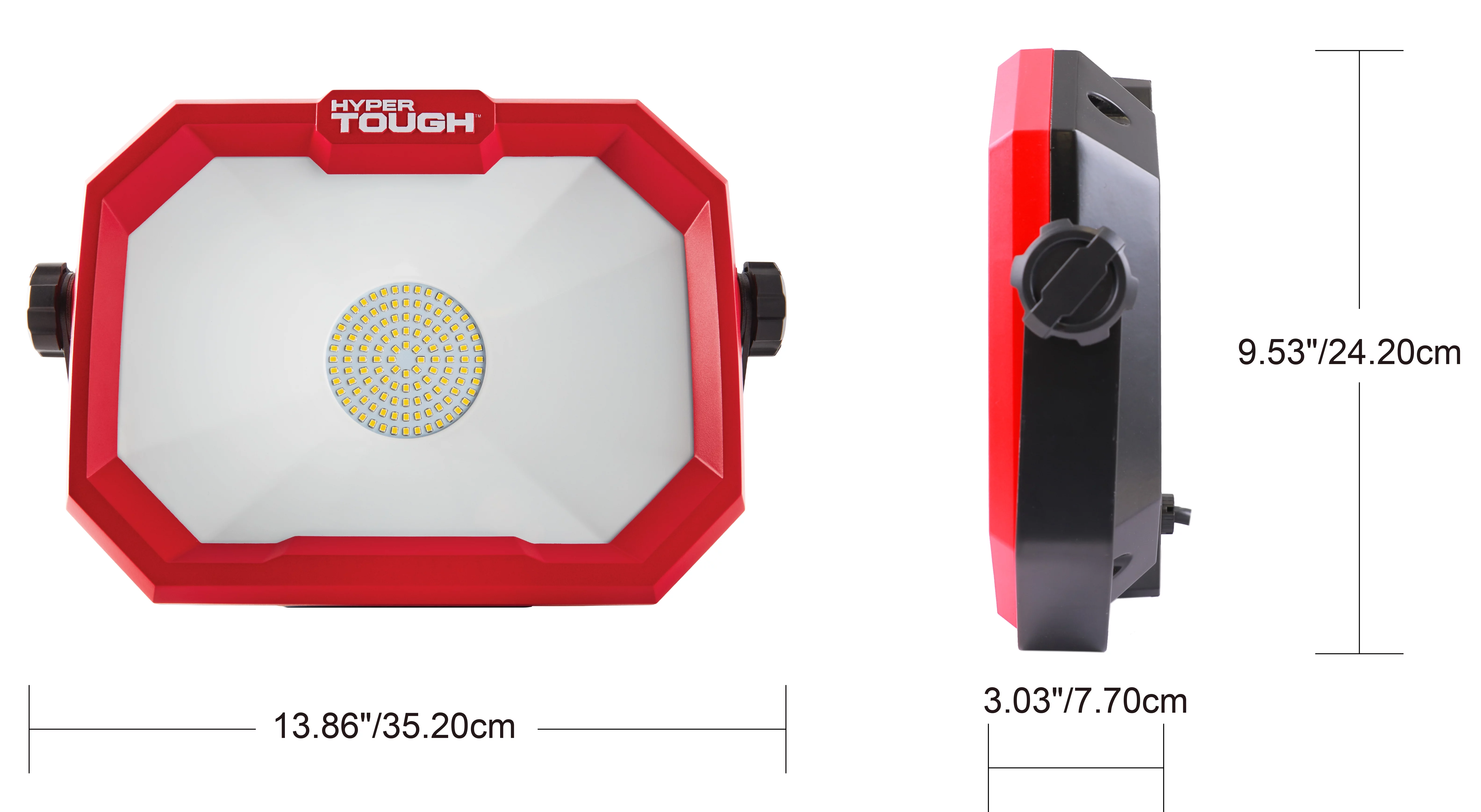 Hyper Tough 2500 Lumen Corded LED Work Light, Powder Coating Finish - Inhomebuy