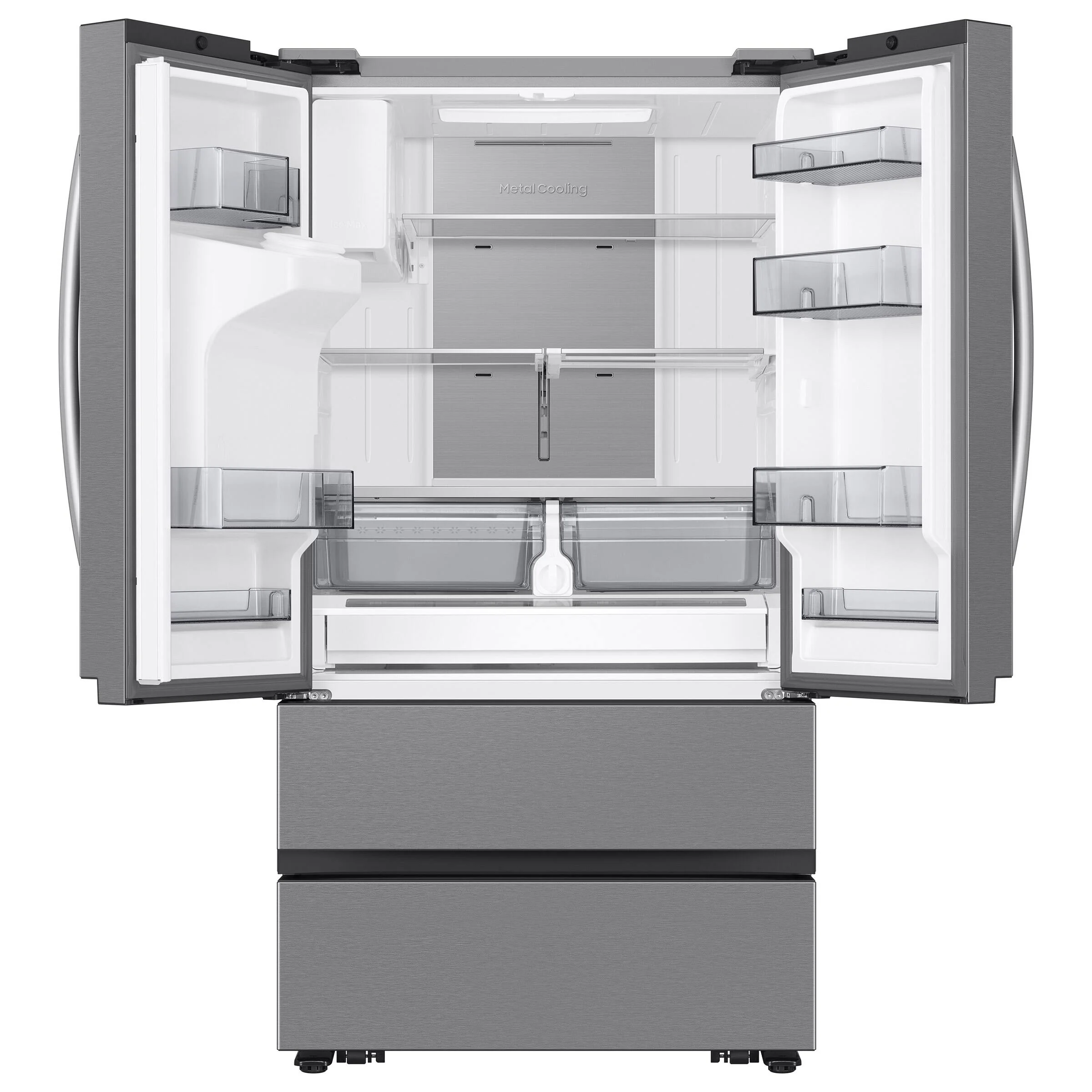 Samsung 25 cu. ft. Fingerprint Resistant Stainless Steel Counter Depth French Door Refrigerator - RF26CG7400SRAA - Inhomebuy