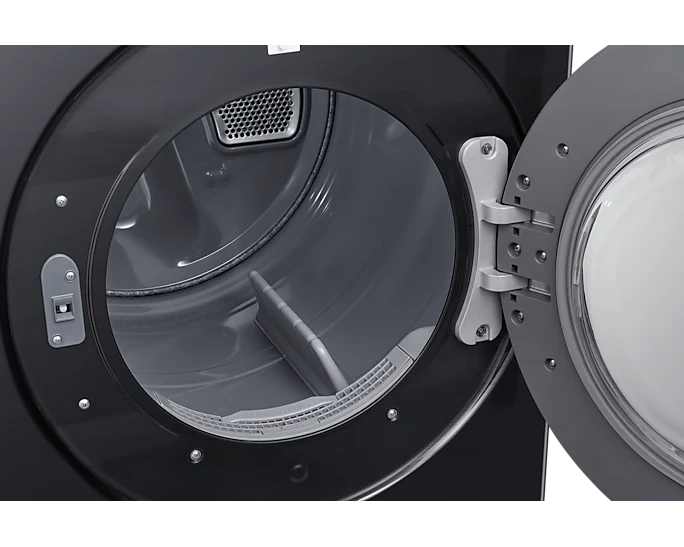 SAMSUNG BESPOKE 27 IN. 7.5 CU. FT. BLACK STAINLESS STEEL ELECTRIC DRYER WITH SUPER SPEED DRY - DVE46 - Inhomebuy