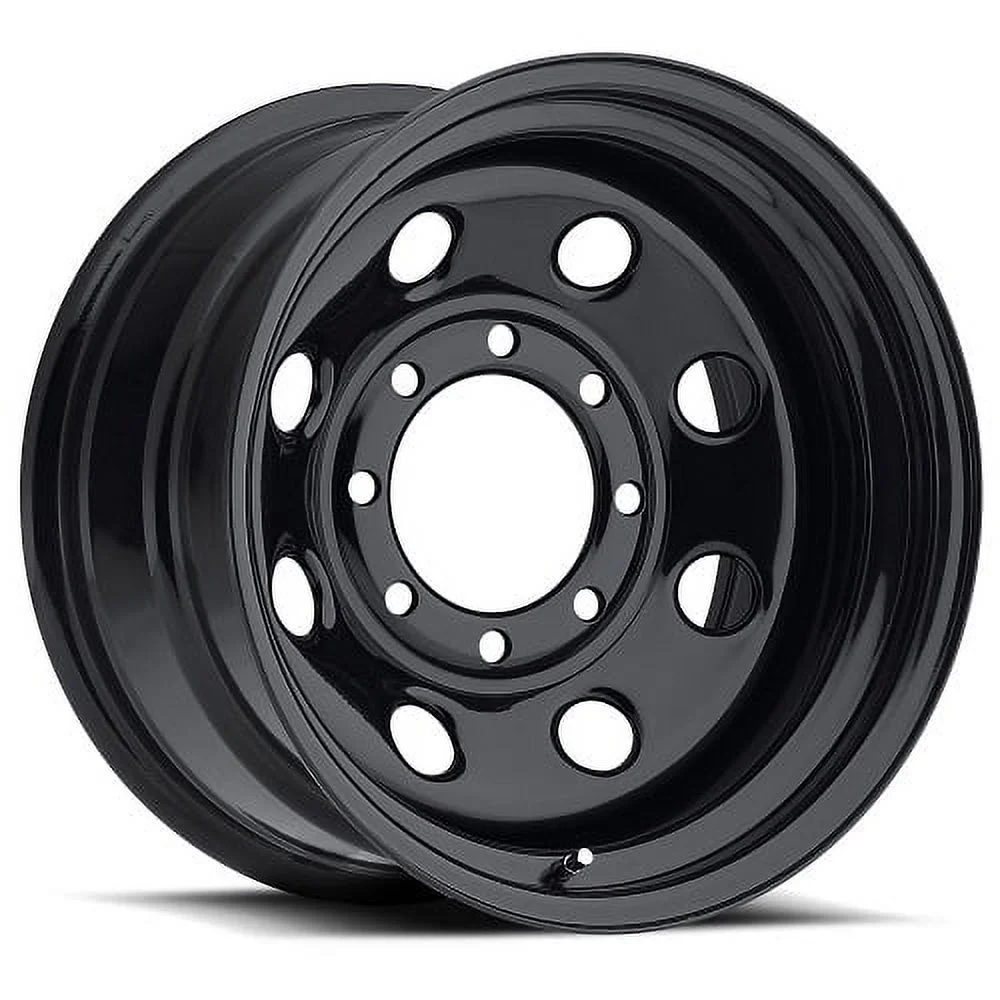 16x7 Vision HD 85H Soft 8 Gloss Black Wheel 8x6.5 (0mm) CAPS SEPARATE - Inhomebuy