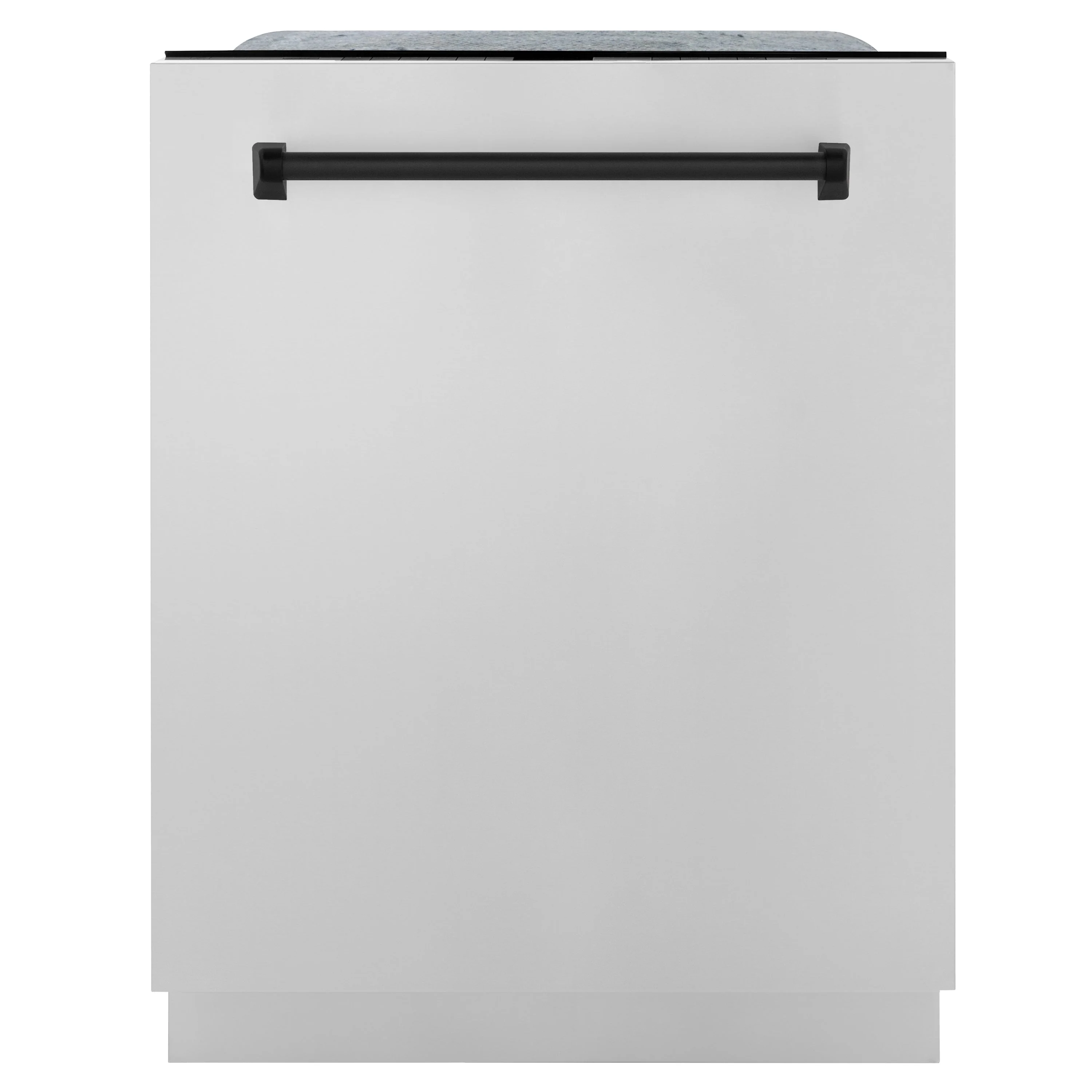 ZLINE Autograph Edition 24 In. Tall Dishwasher, Touch Control, in Stainless Steel with Matte Black Handle, DWMTZ-304-24-MB - Inhomebuy