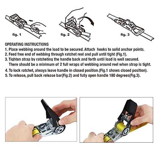 Xstrap Standard 6pk 8ft Lift Sling Web Strap/Wear Guard End - Inhomebuy