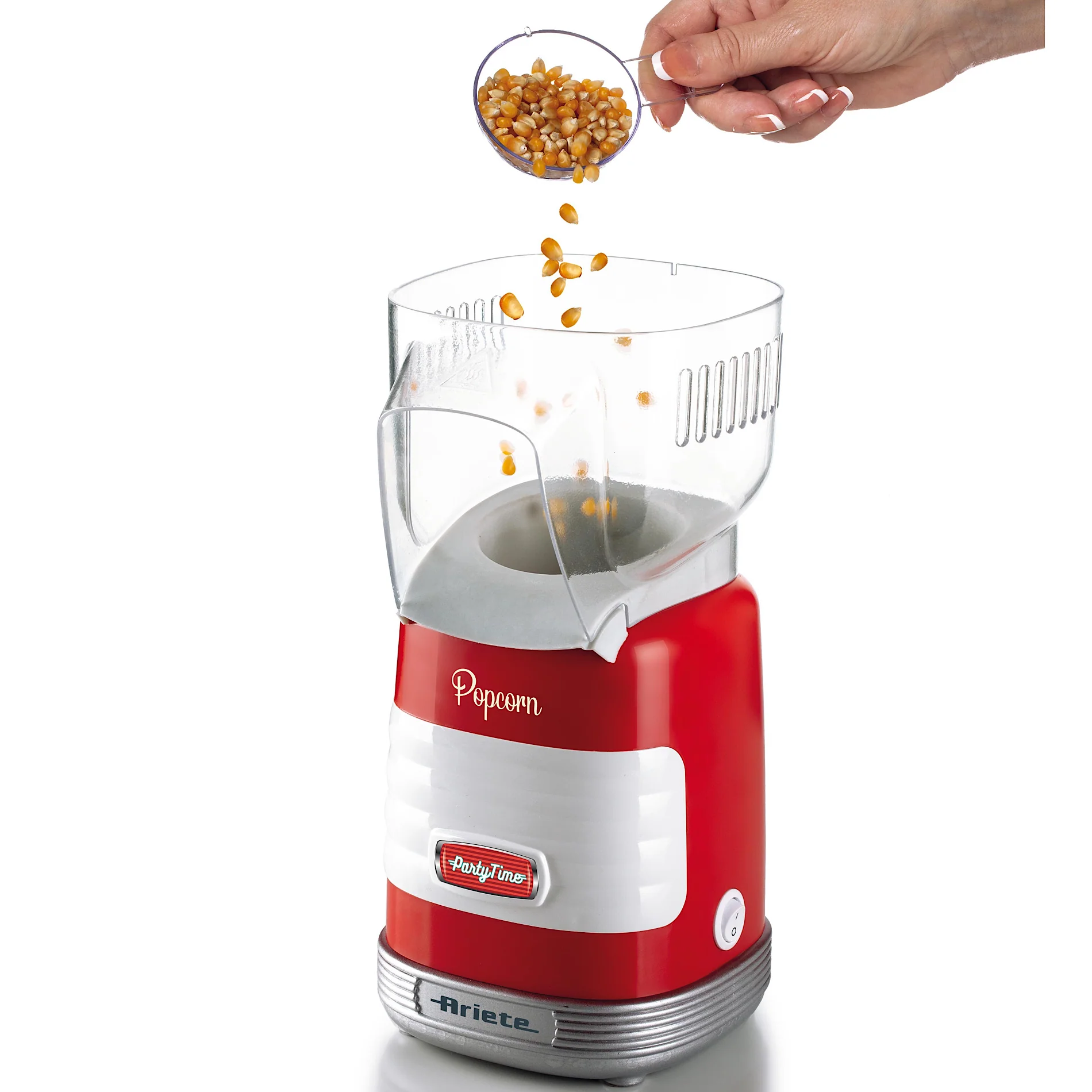 Popcorn Party Time 1100W Red - Inhomebuy