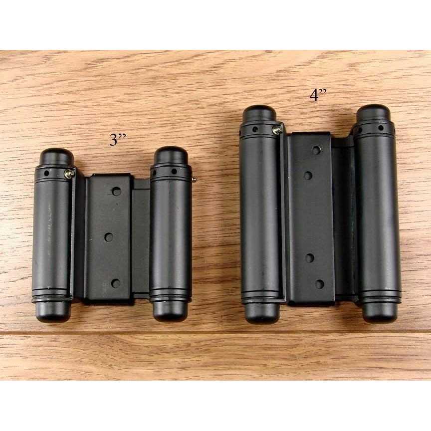 Double Acting Spring Hinges Adjustable Matte Black - Inhomebuy