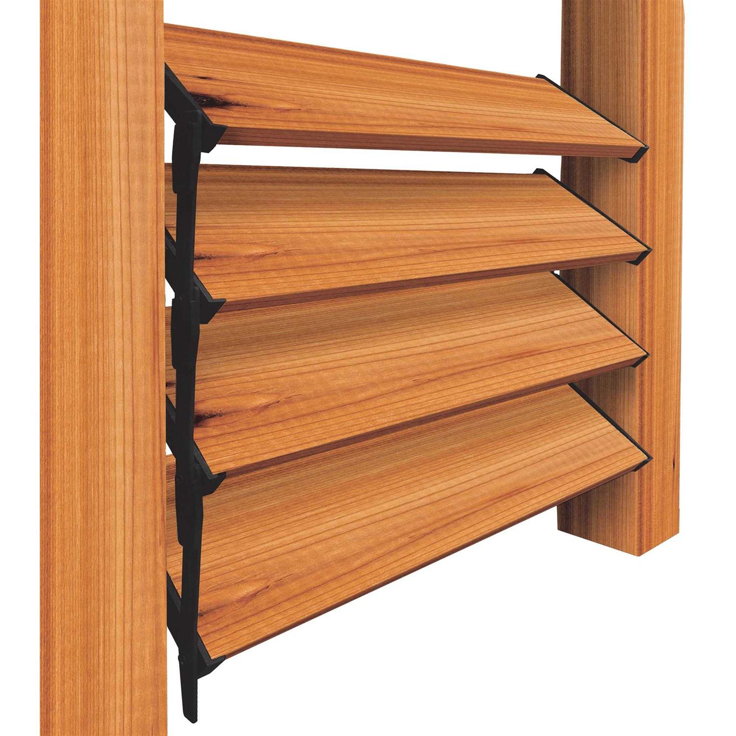 Nuvo Iron Louver System Black LSB48 - Inhomebuy