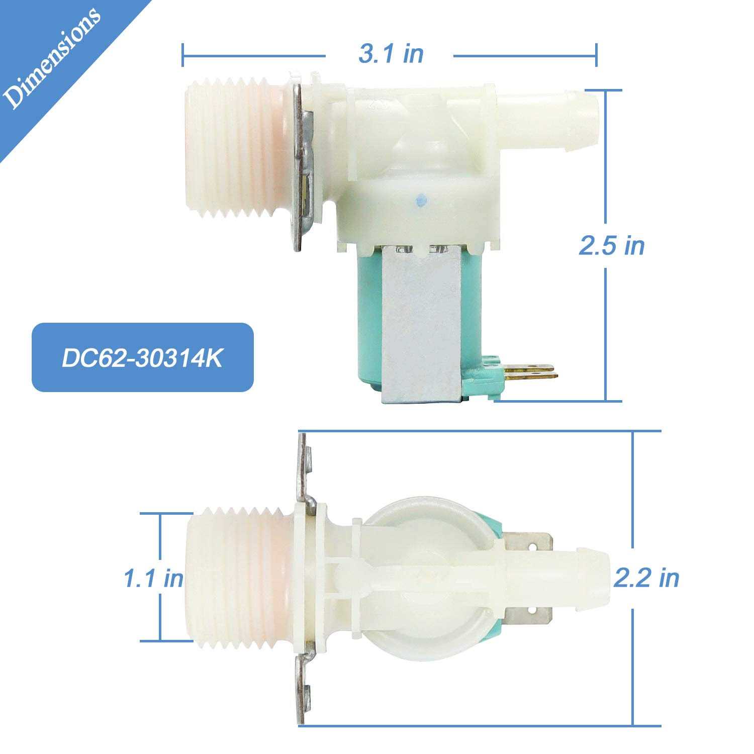 DC31-00054D PX3516-01 Washer Drain Pump Motor by Blutoget -Fit for samsung Washing Machine -DC31-00054D samsung Washer Drain Pump Replaces - Inhomebuy