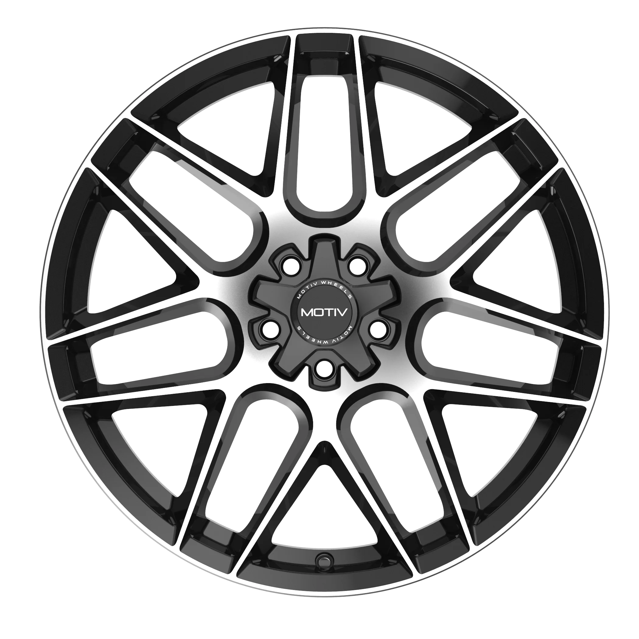 Motiv 18x8 5X115 435MB Foil Black Wheel Rim - Inhomebuy