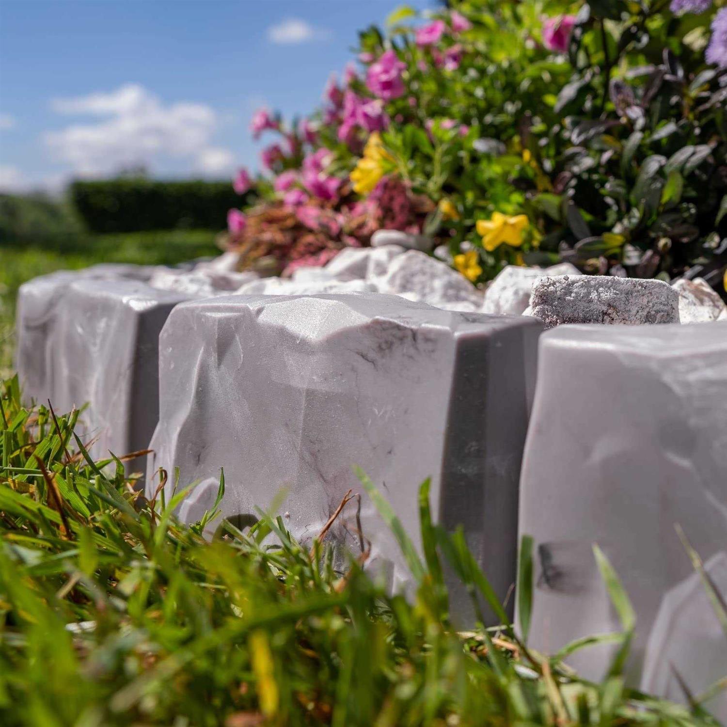 EasyFlex No-Dig Landscape Edging with Anchoring Spikes - Inhomebuy