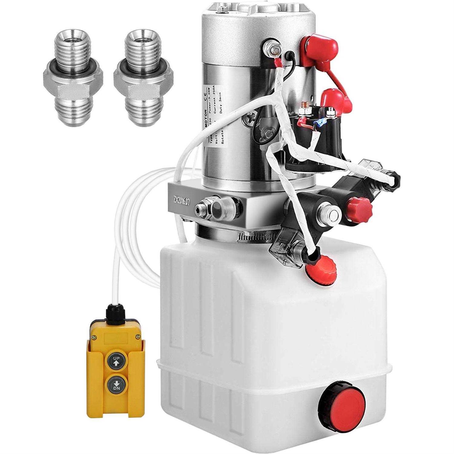 VEVOR 4 Quart Acting Hydraulic Pump Dump Trailer Plastic 4LCZYYBSL - Inhomebuy