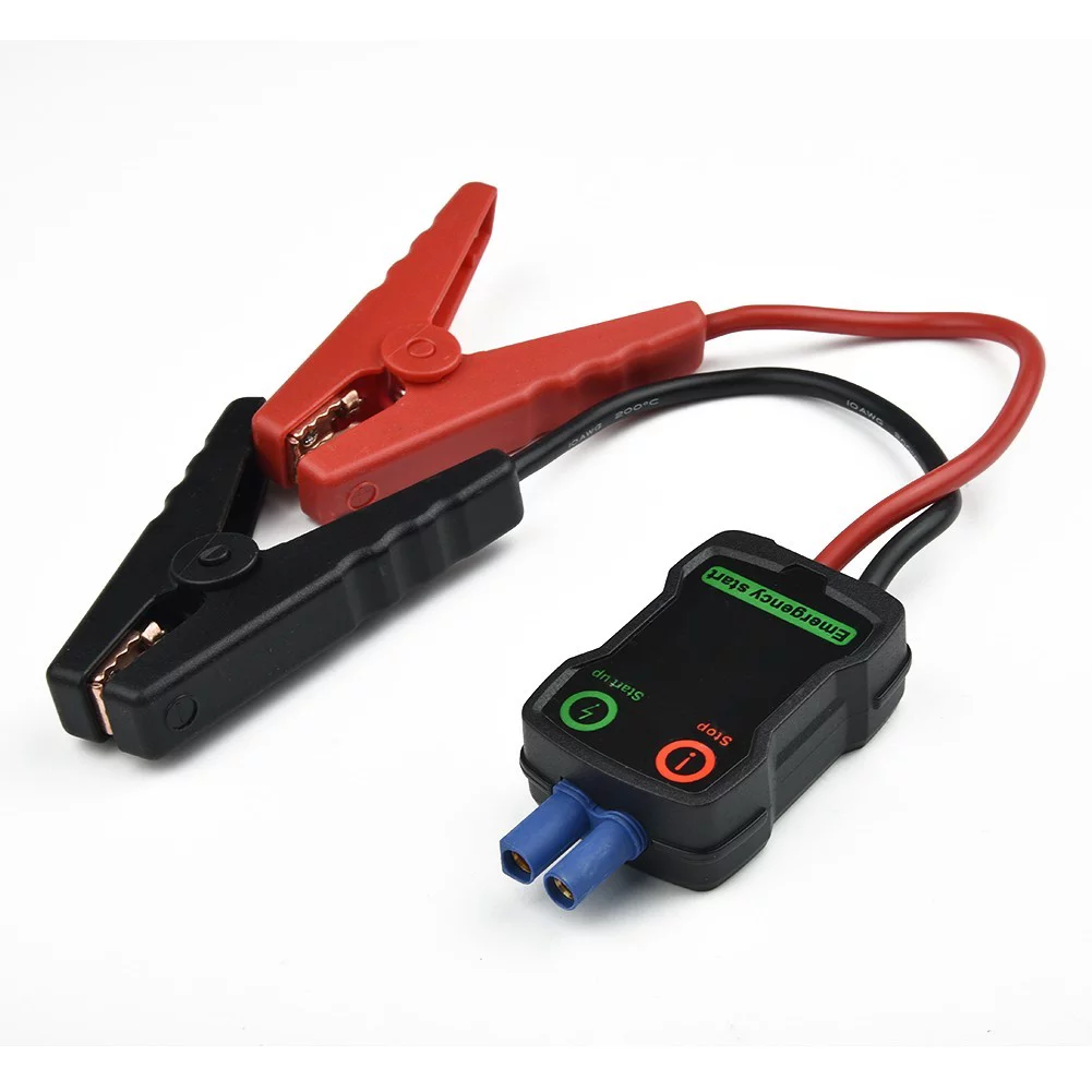 Car Jump Starter Booster Cable Battery Alligator Clamp LED Indicator - Inhomebuy