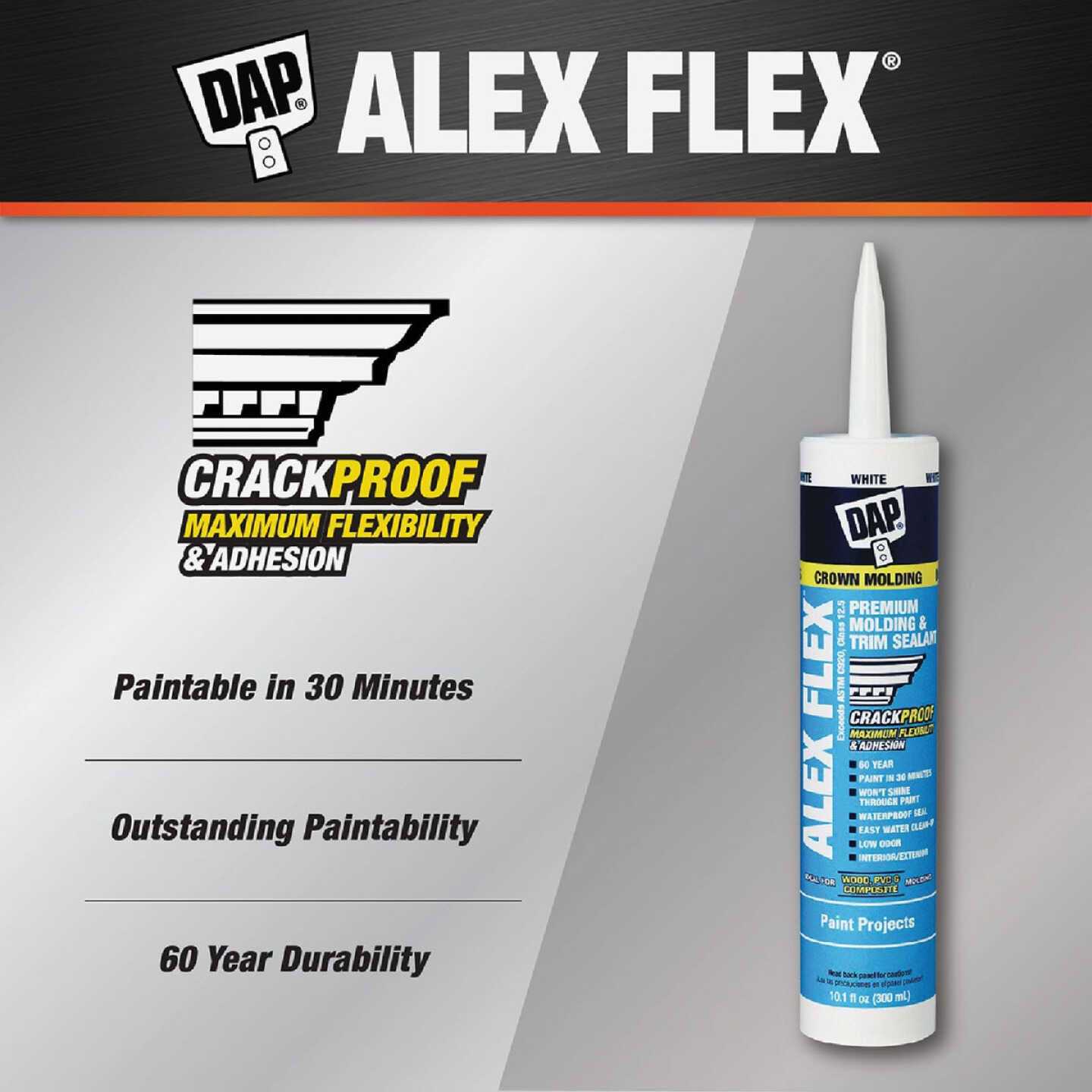 Dap Alex Acrylic Latex Caulk Plus Silicone - Inhomebuy