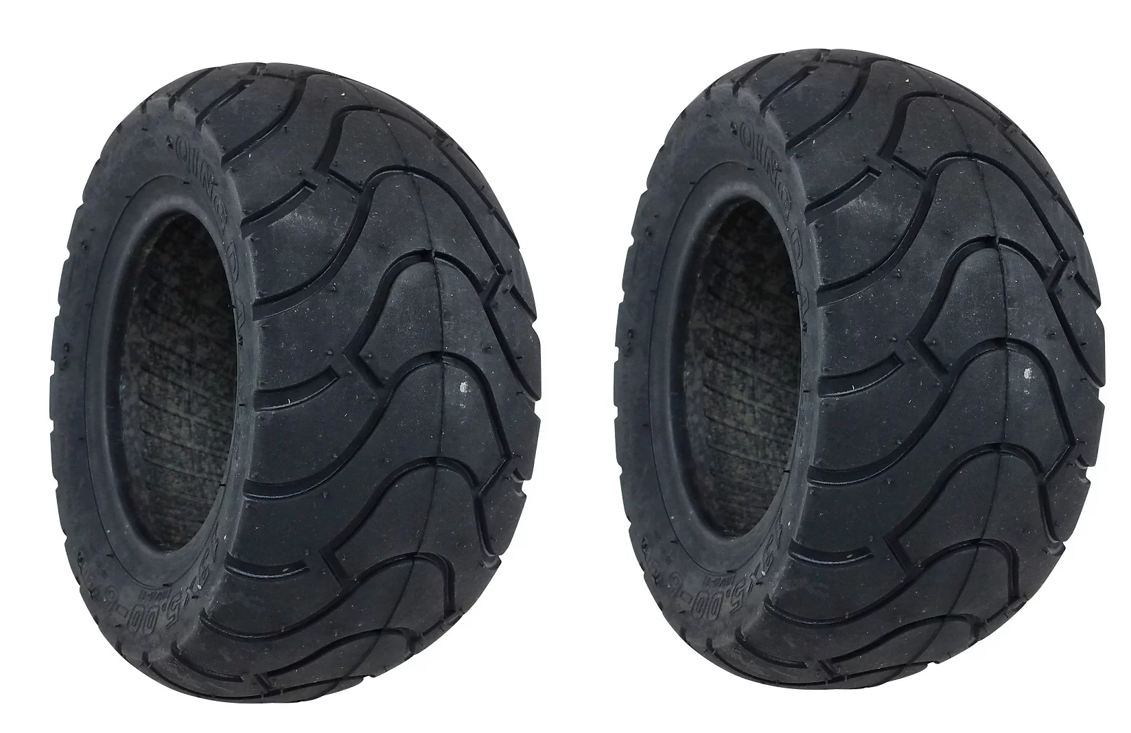 SET Of TWO 13X5.00-6 Tubeless Street Tire Mini Chopper Scooter ATV Quad 6 inch - Inhomebuy