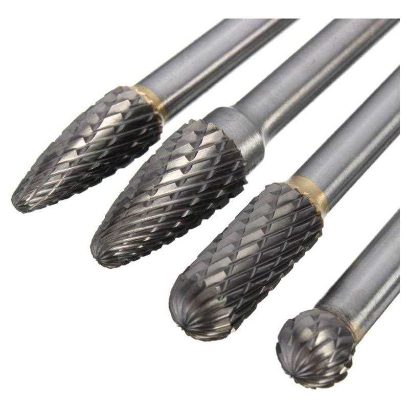 Wolfride 4pcs Flush Trim Router Bit Set 1/4 Inch Shank Top Bearing Flush Trim Router Bit - Inhomebuy