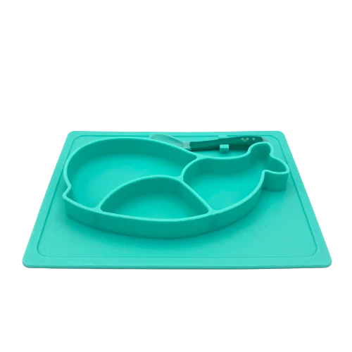 Tootsie B Whale Silicone Sectioned Plate | 05048 - Inhomebuy