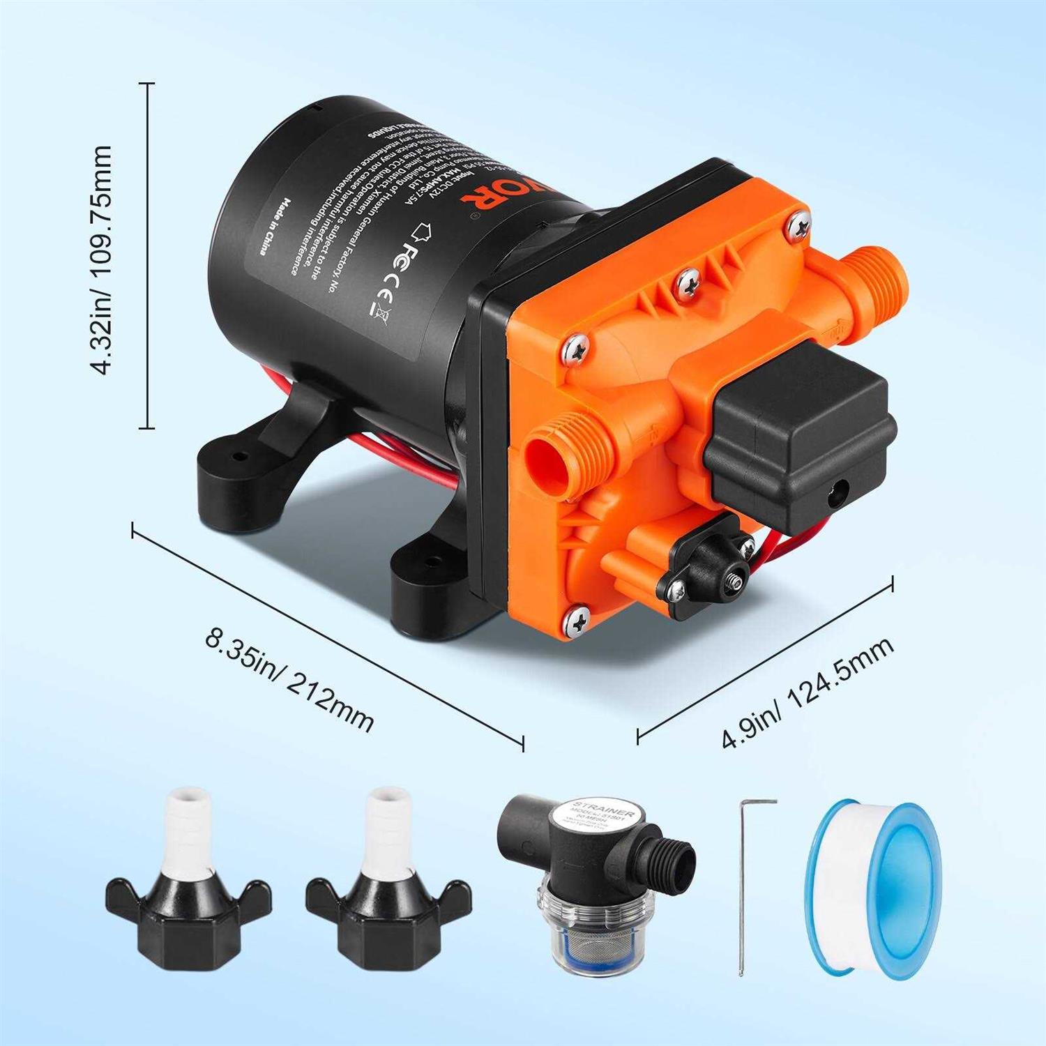 VEVOR 120W Water Pressure Booster Pump 110V Ac,396 GPH 21.75 PSI Household Home Automatic Pressure Booster Pump - Inhomebuy