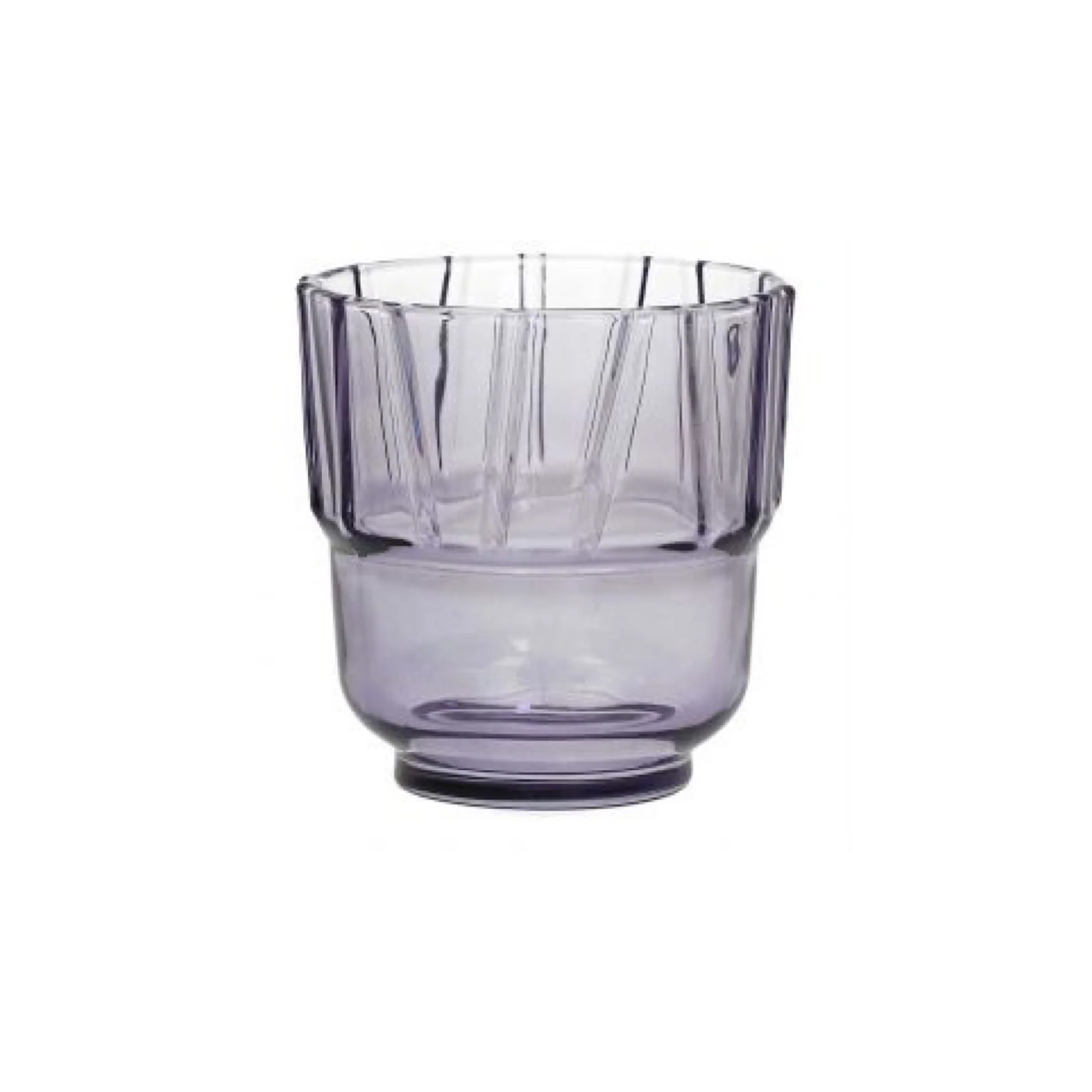 Bamboo Line Stackable glass 245ml Grigio - Inhomebuy