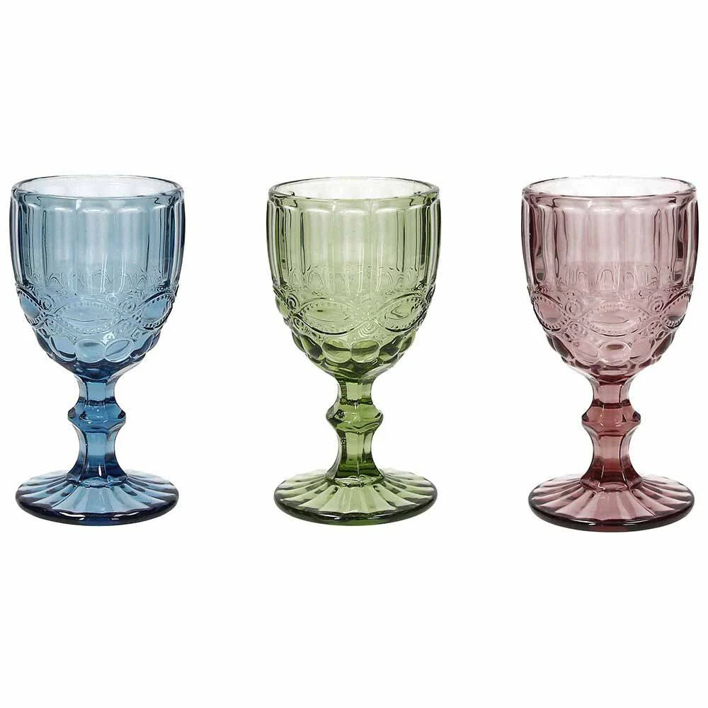 Set of 3 Glasses 260 cc - Linea Madame - Inhomebuy