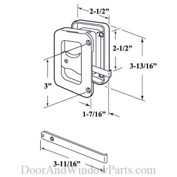 Prime-Line A 184 Sliding Screen Door Latch - Inhomebuy