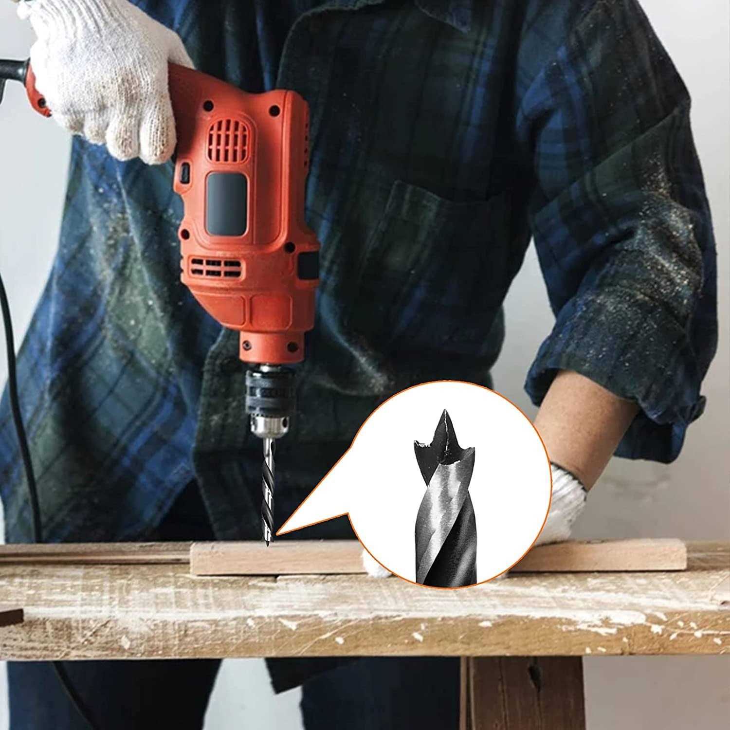 OWL TOOLS Brad Point Wood Drill Bit Set Carpenters Quality - Inhomebuy