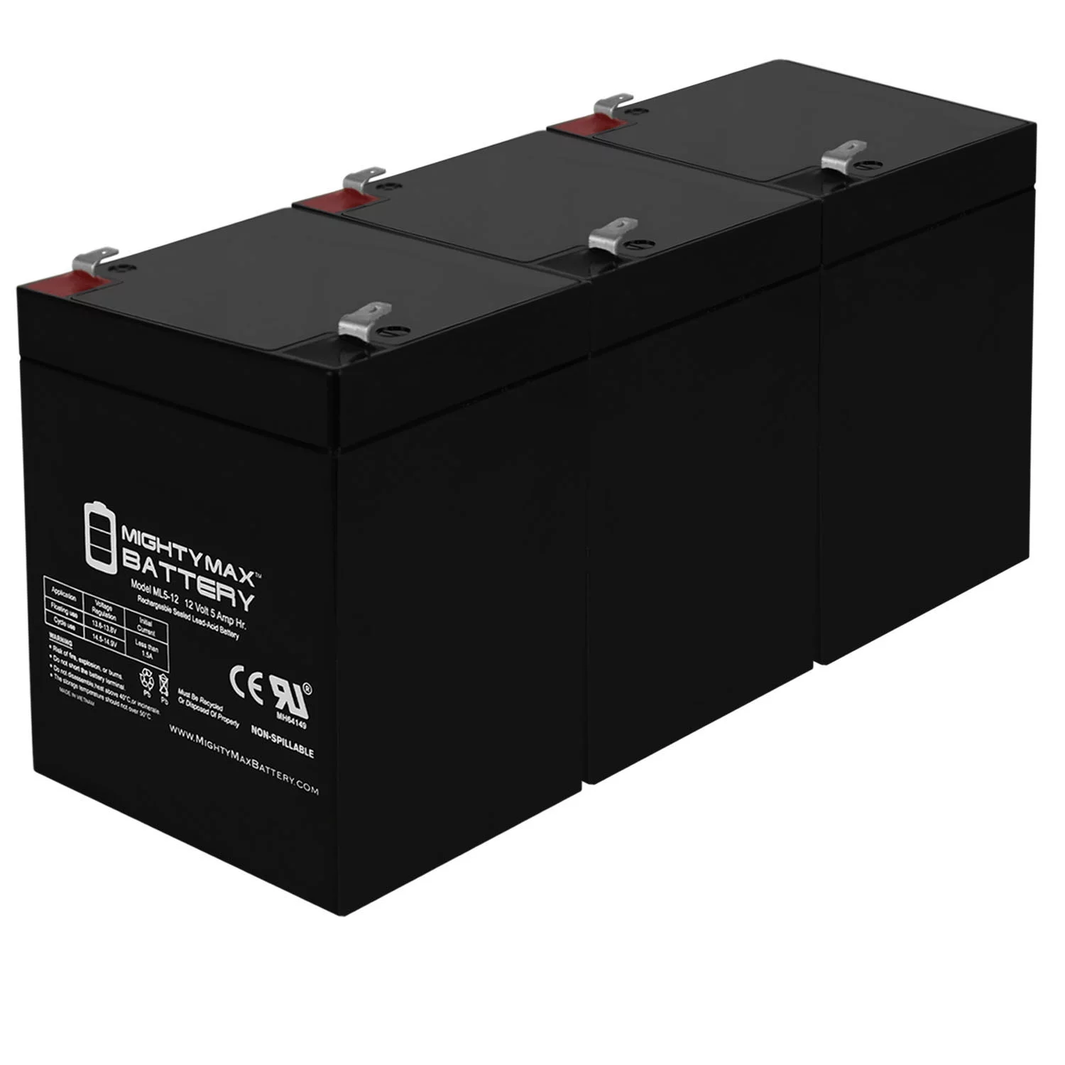 12V 5AH Rechargeable Sealed Lead Acid Battery - Inhomebuy