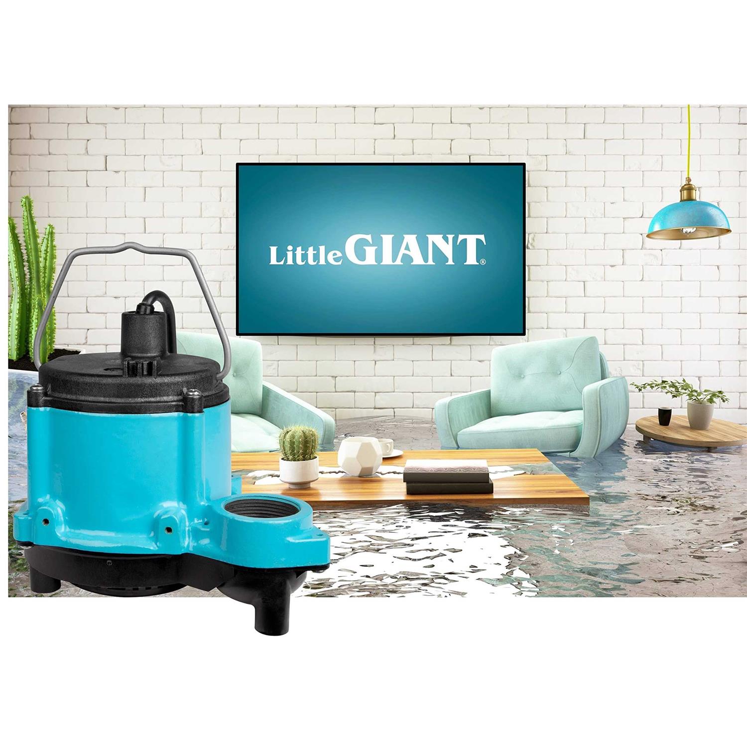 Little Giant 506160 1/3 HP 6-CIA-ML Automatic Submersible Sump Pump - Inhomebuy