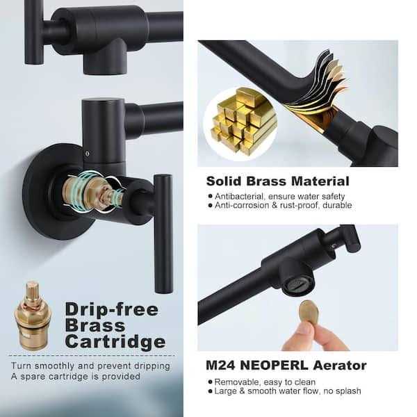 WOWOW 3090600D Tub and Shower Faucet with Rough-in Valve Finish - Inhomebuy