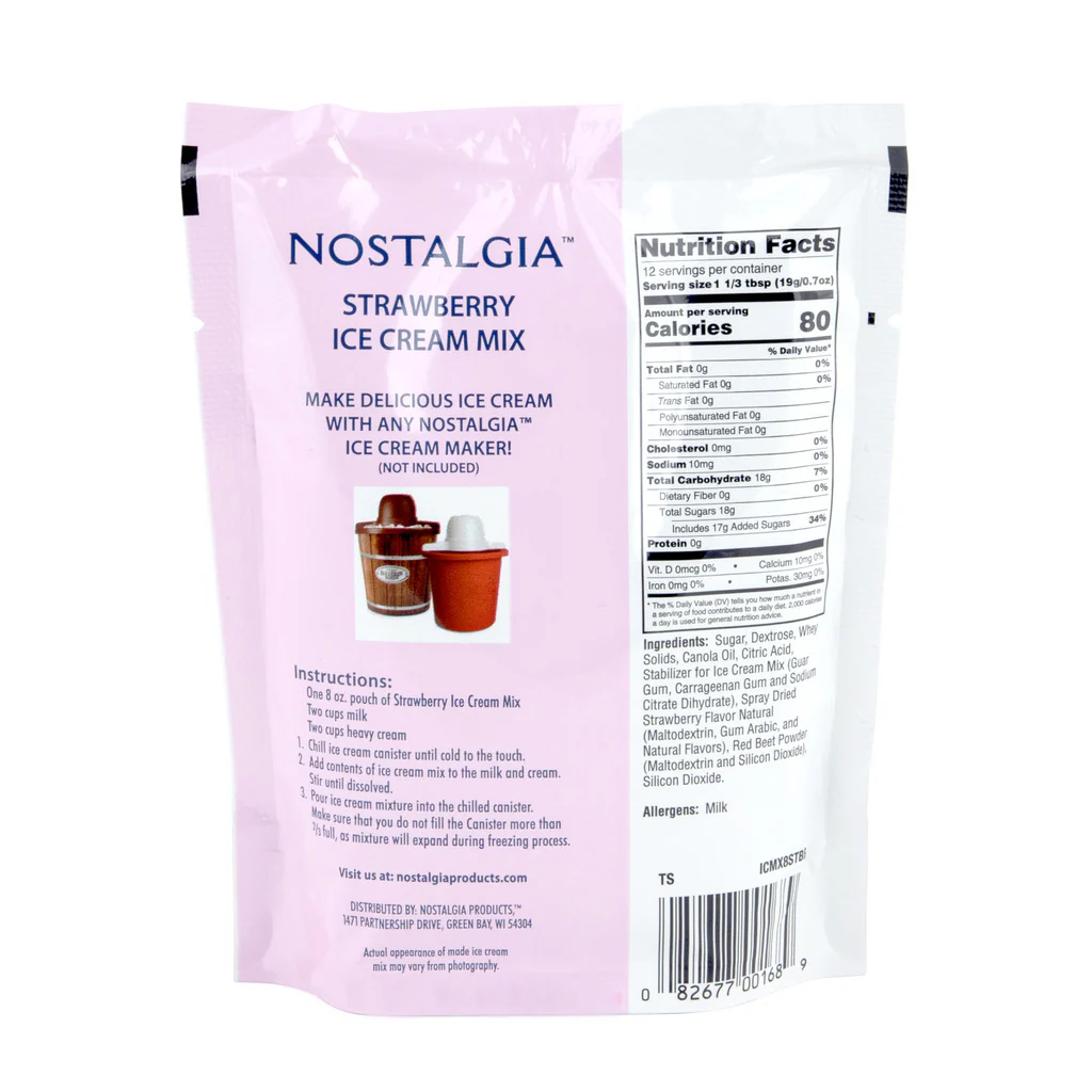 New 2-Quart Homemade Premium Ice Cream Starter Mix (8-Pack) - Inhomebuy