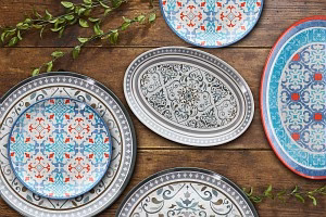 Melamine Round Tray 45cm - Inhomebuy