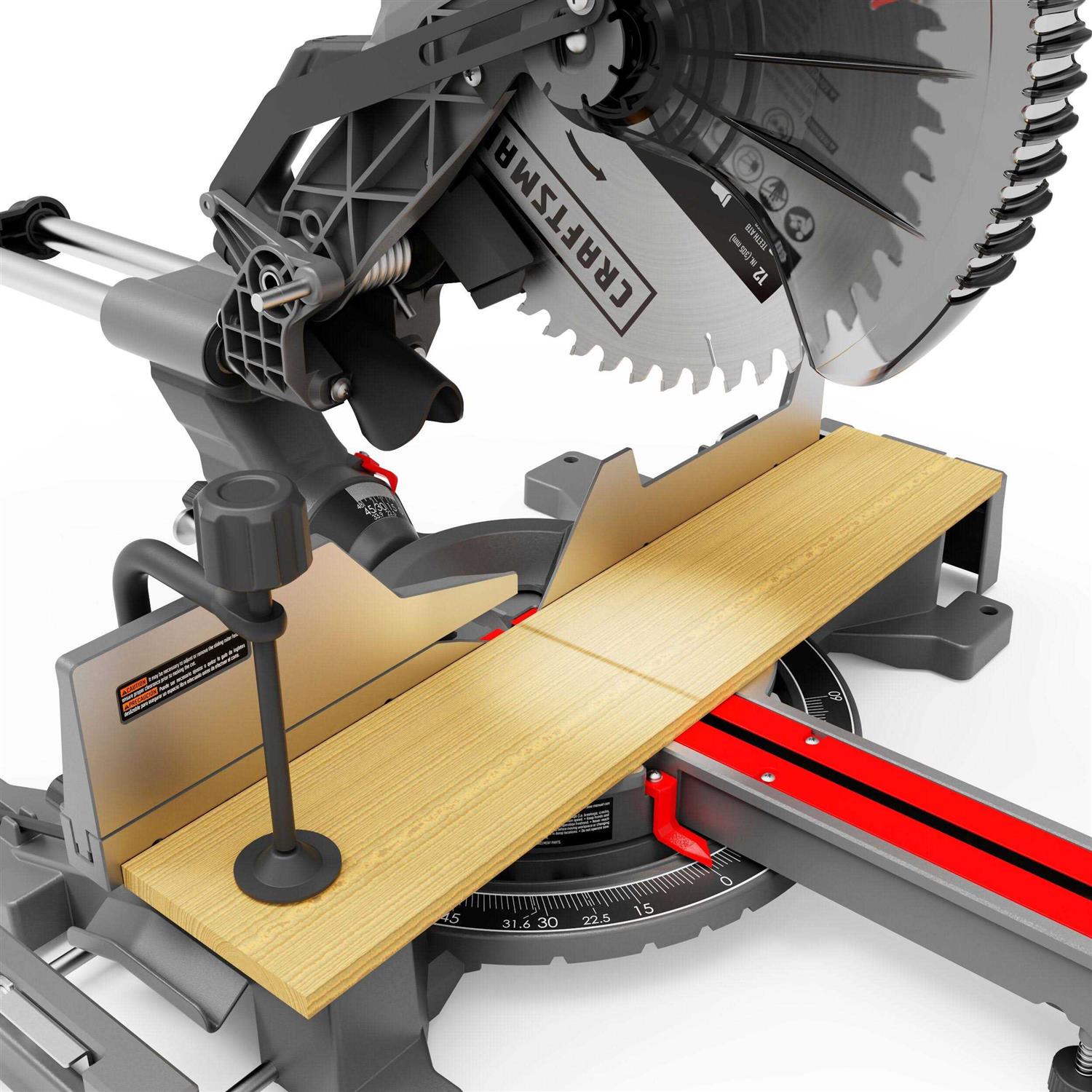 CRAFTSMAN 12-in 15-Amp Single Bevel Corded Miter Saw CMXEMAX69434503 - Inhomebuy
