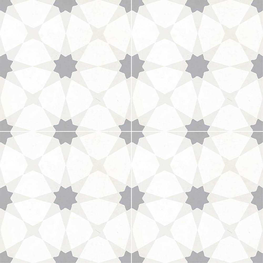 MSI Encaustic Baroque Stamp 8 in. x 8 in. Matte Porcelain Patterned Look Floor and Wall Tile - Inhomebuy