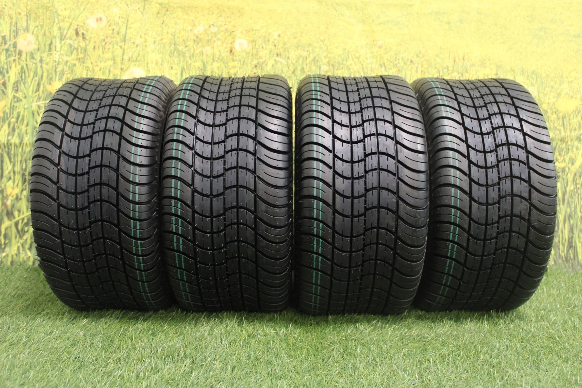 Antego Tire and Wheel 205/50-10 4 Ply (Set of 4) Golf Cart Tires DOT Rated ATW-016 - Inhomebuy