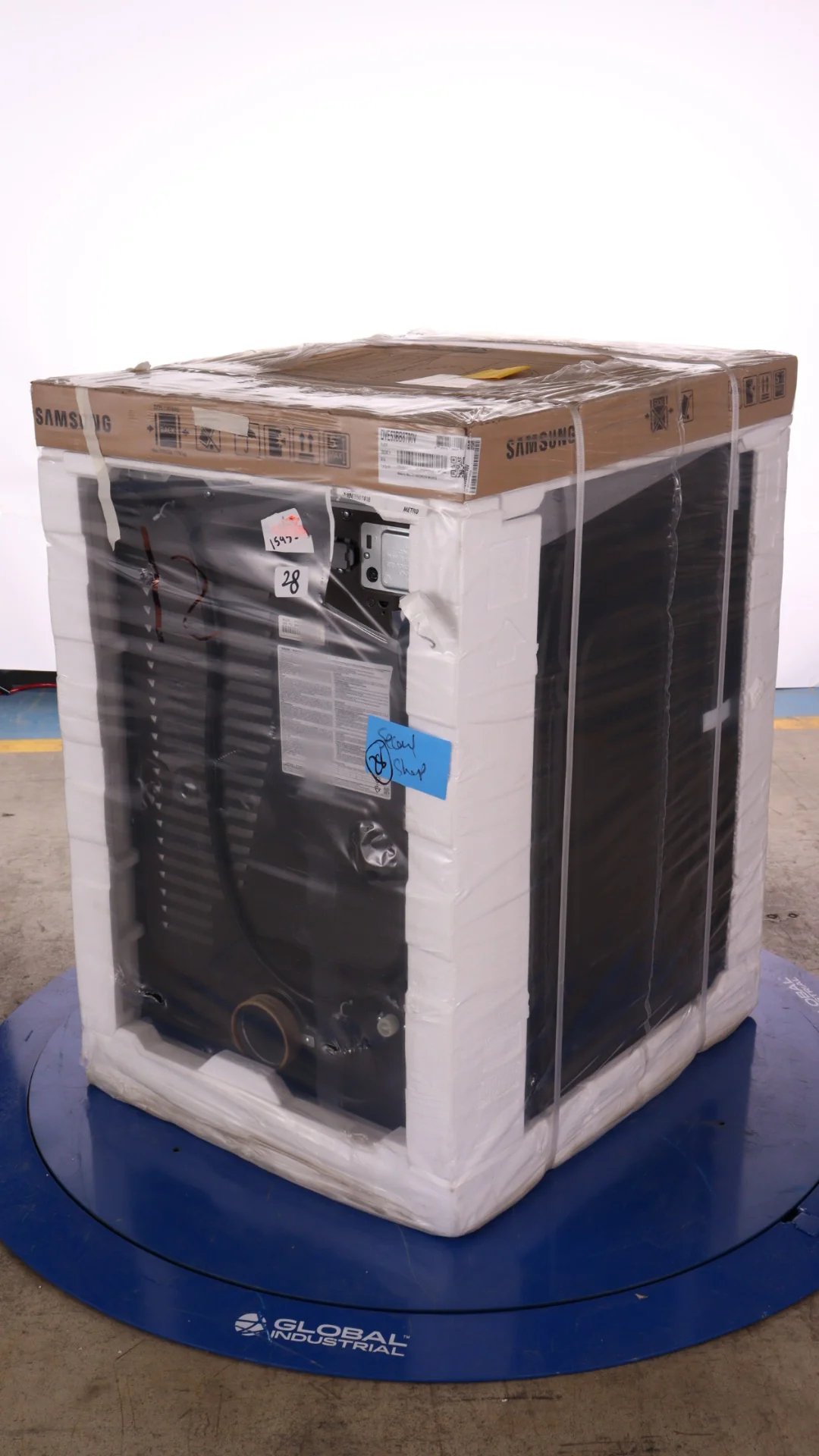 SAMSUNG BESPOKE 27 IN. 7.6 CU. FT. BLACK STAINLESS STEEL ELECTRIC DRYER WITH SUPER SPEED DRY - DVE53 - Inhomebuy