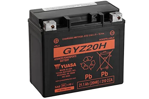 Yuasa Gyz20h Factory Activated, Maintenance Free - Inhomebuy
