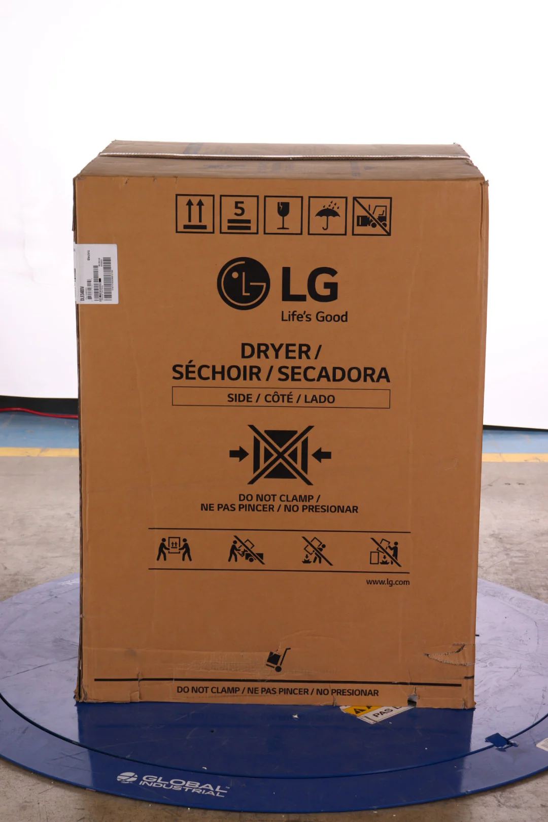 LG 7.4 CU. FT. GRAPHITE STEEL ULTRA LARGE CAPACITY ELECTRIC DRYER WITH SMARTDIAGNOSIS - DLE3400V - Inhomebuy