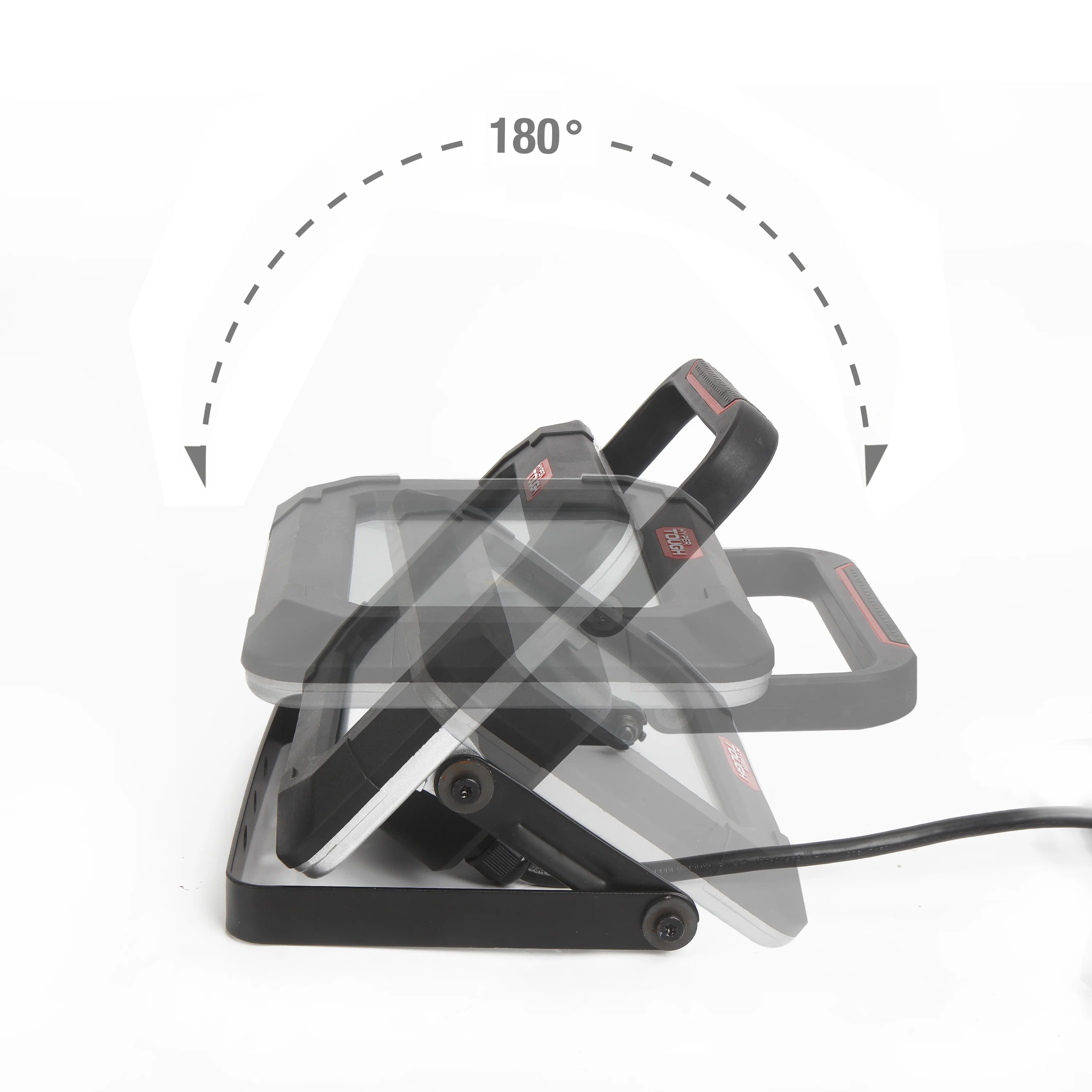 Hyper Tough 2000 lm LED Area Light, LED Shop Light, Black, Red, Model 1019,Car Use - Inhomebuy