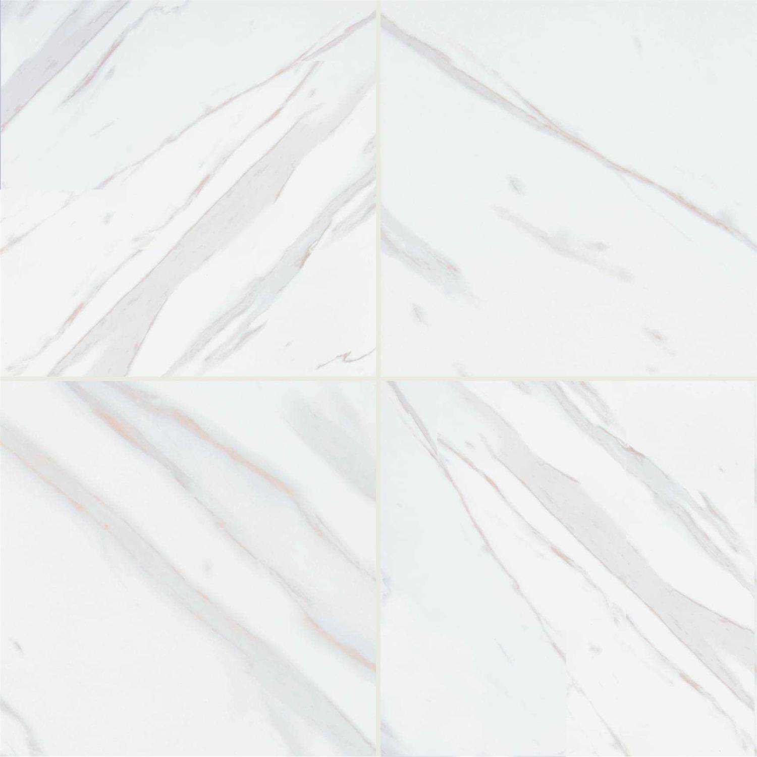 MSI Calacatta 24 in. x 24 in. Glazed Porcelain Floor and Wall Tile - Inhomebuy