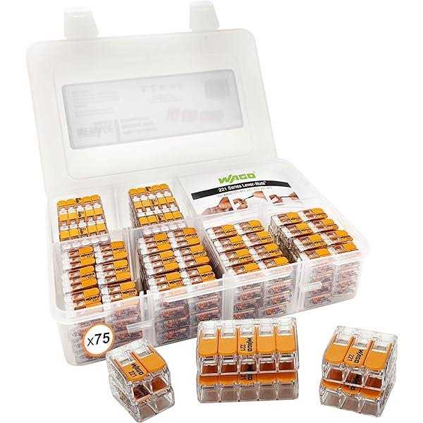 New Age America Wago 221 Series Compact Splicing Wire Connectors Assortment Pack - Inhomebuy