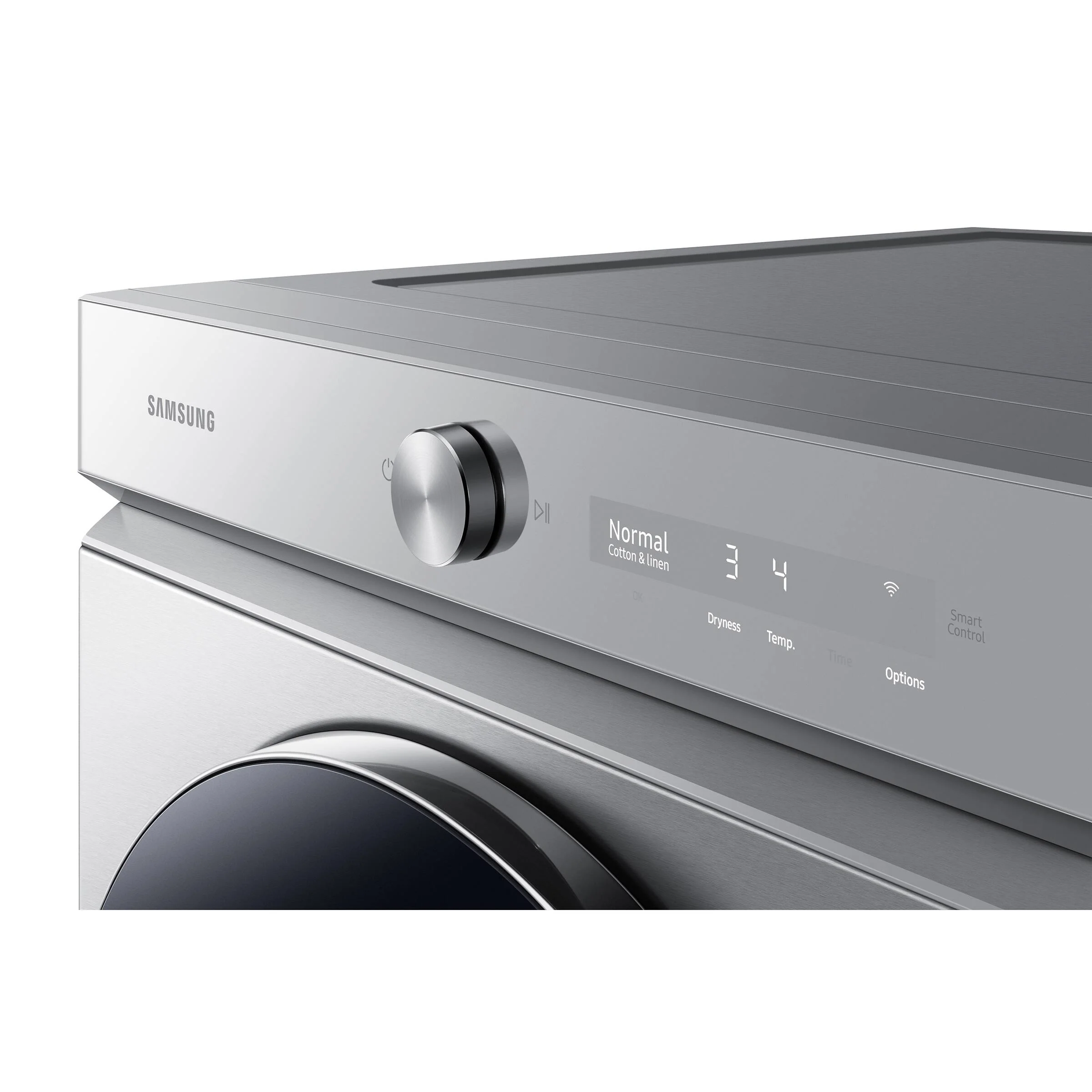 SAMSUNG BESPOKE 27 IN. 7.6 CU. FT STAINLESS STEEL ELECTRIC DRYER WITH STEAM SANITIZE+ - DVE53BB8900T - Inhomebuy