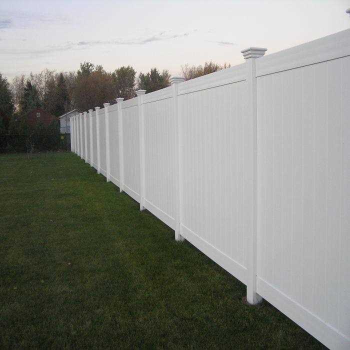 Weatherables Pembroke 4 ft. x White Vinyl Privacy Fence Panel - Inhomebuy