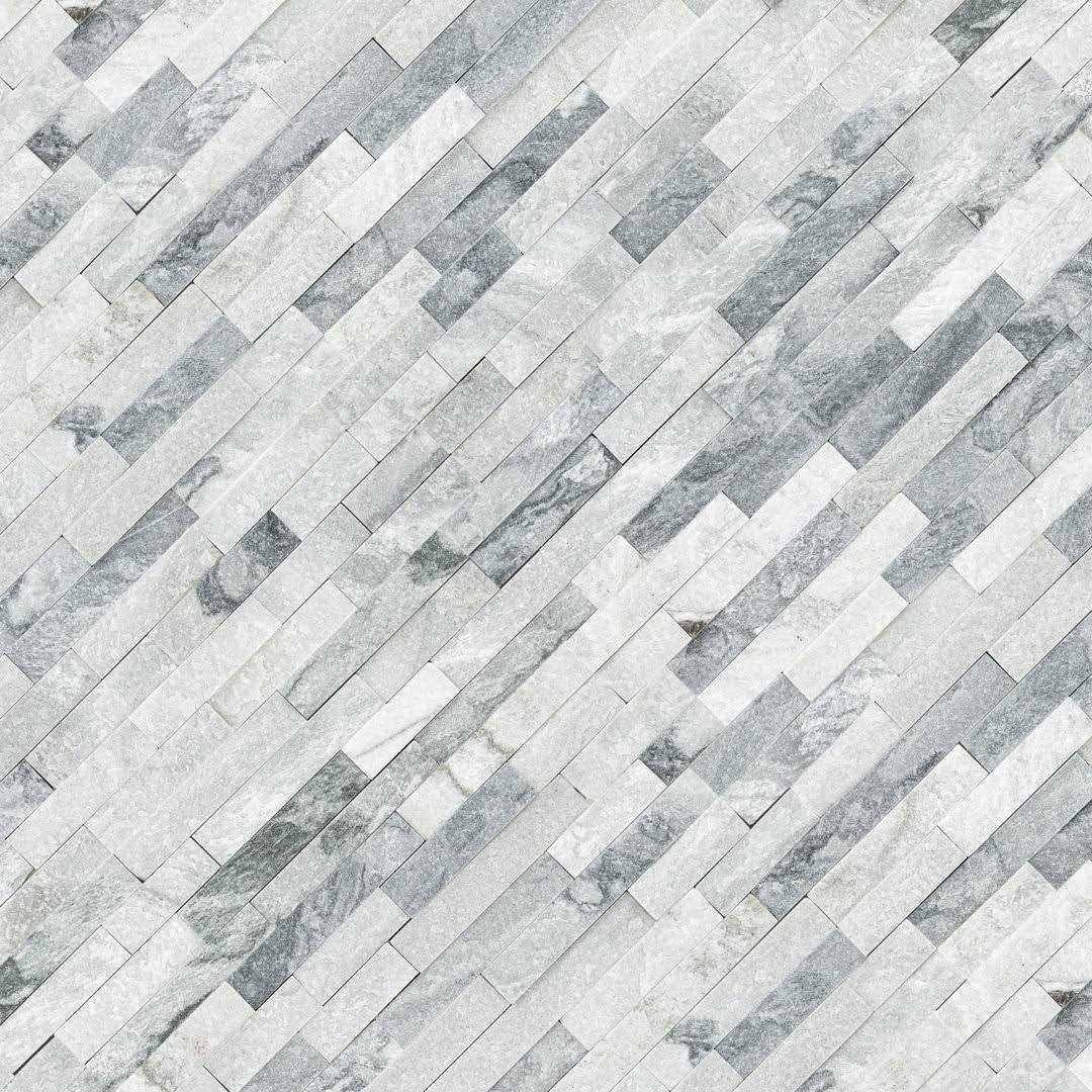 MSI Alaska Gray Ledger Panel 6 in. x Natural Marble Wall Tile - Inhomebuy