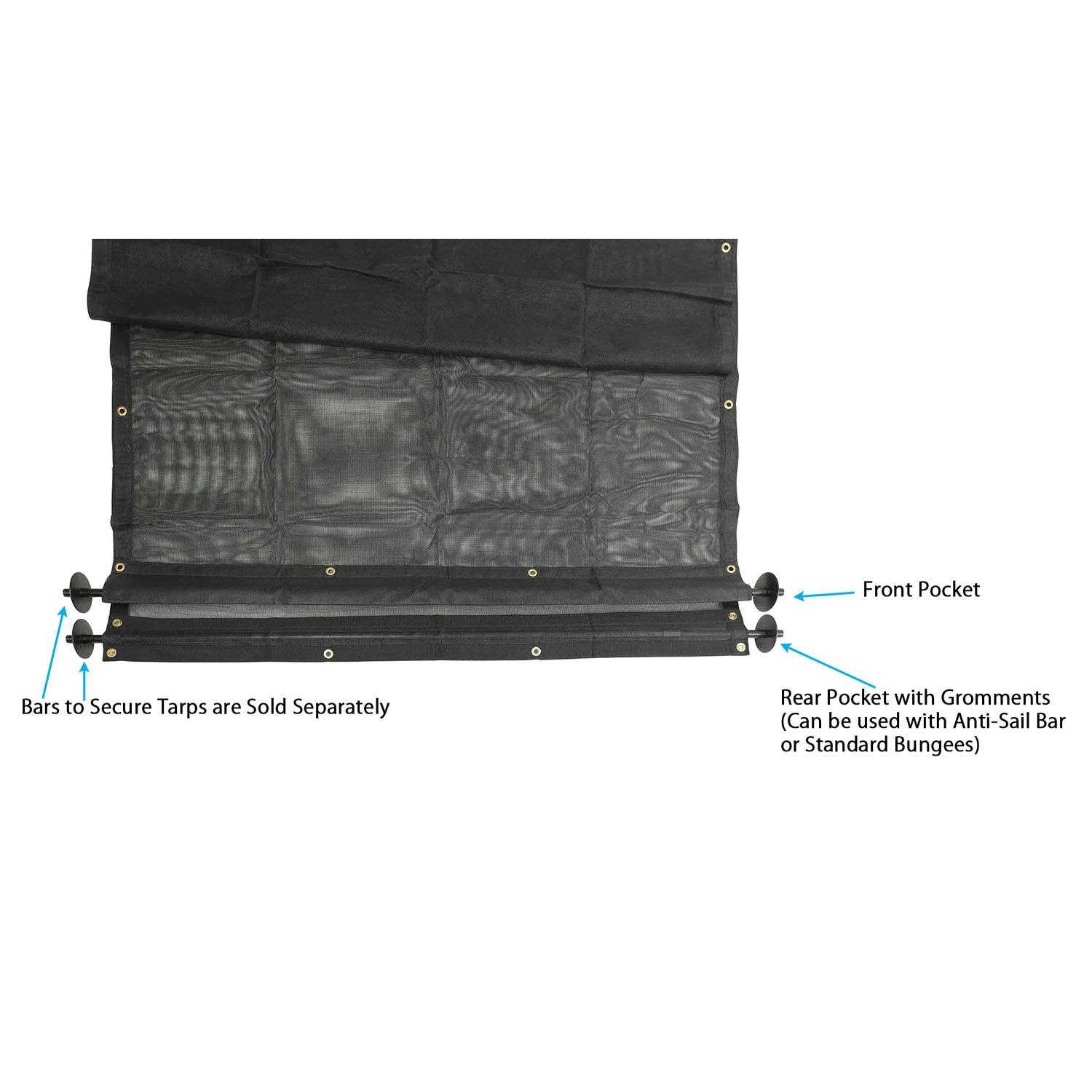 Mytee Products Dump Truck & Trailer Tarp Kit PVC Double Pocket Mesh Tarp - Inhomebuy