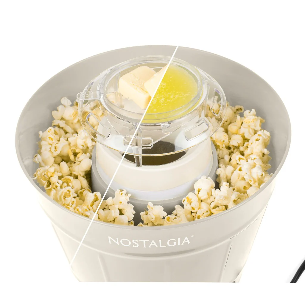 Hot Air Popcorn Maker and Bucket, Khaki - Inhomebuy