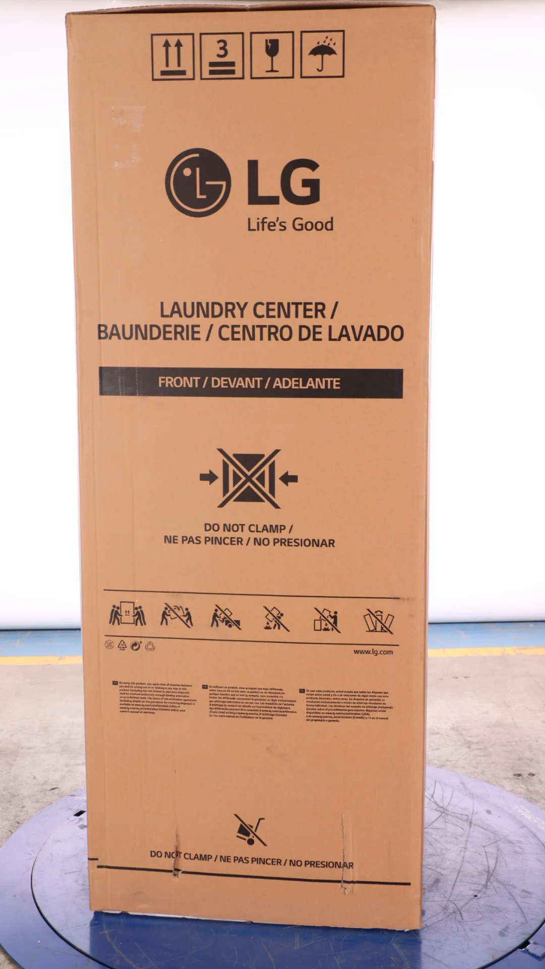 LG WHITE SINGLE UNIT FRONT LOAD WASHTOWER 5.2 CU. FT. WASHER, 7.4 CU. FT. ELECTRIC DRYER - WKE100HWA - Inhomebuy