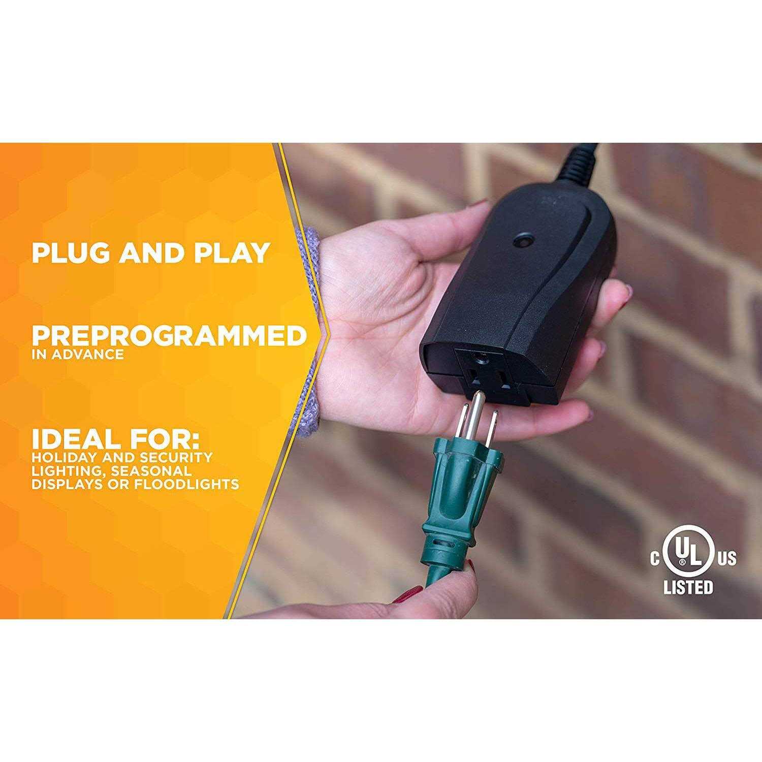 Woods Outdoor Twist To Lock Photo Control 59412WD - Inhomebuy