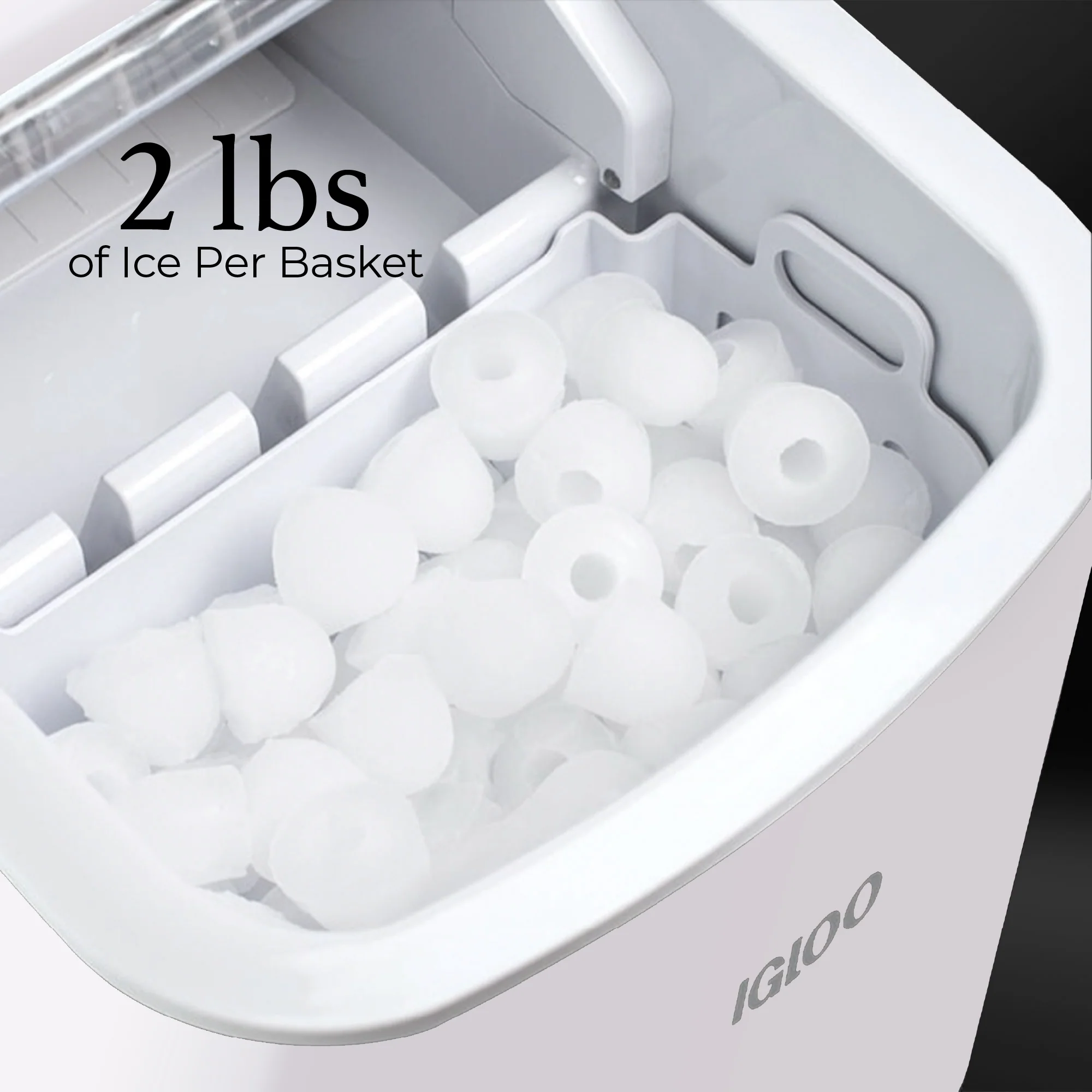 Igloo 26-Pound Automatic Portable Countertop Ice Maker Machine - White - Inhomebuy