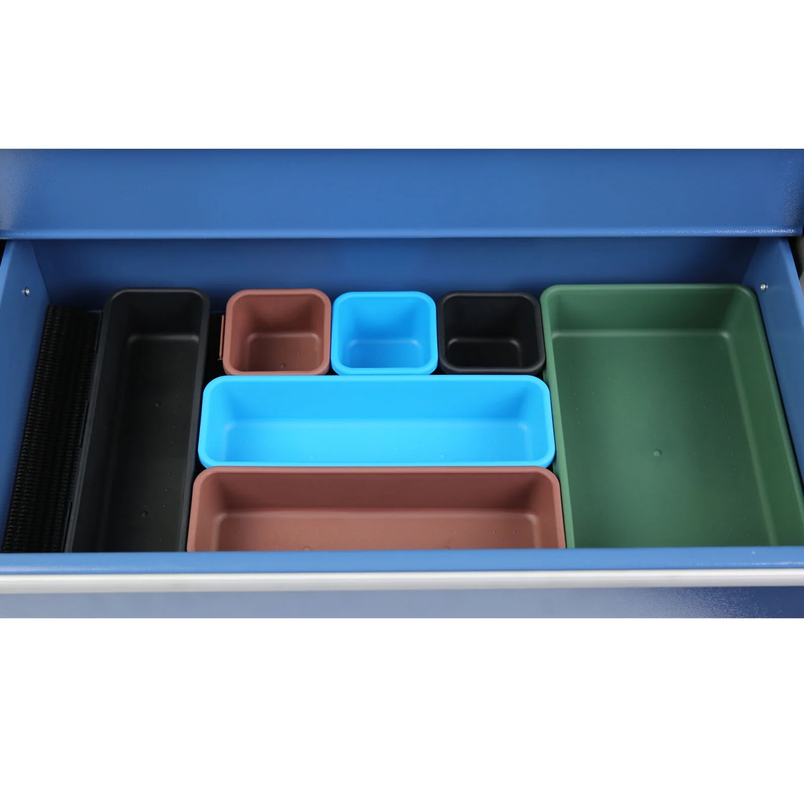 5 Drawers Rolling Tool Chest with Wheels, Portable Rolling Tool Box on Wheels, Tool Cabinet Organizer for Garage, Workshop, Home Crafts Use, Blue - Inhomebuy