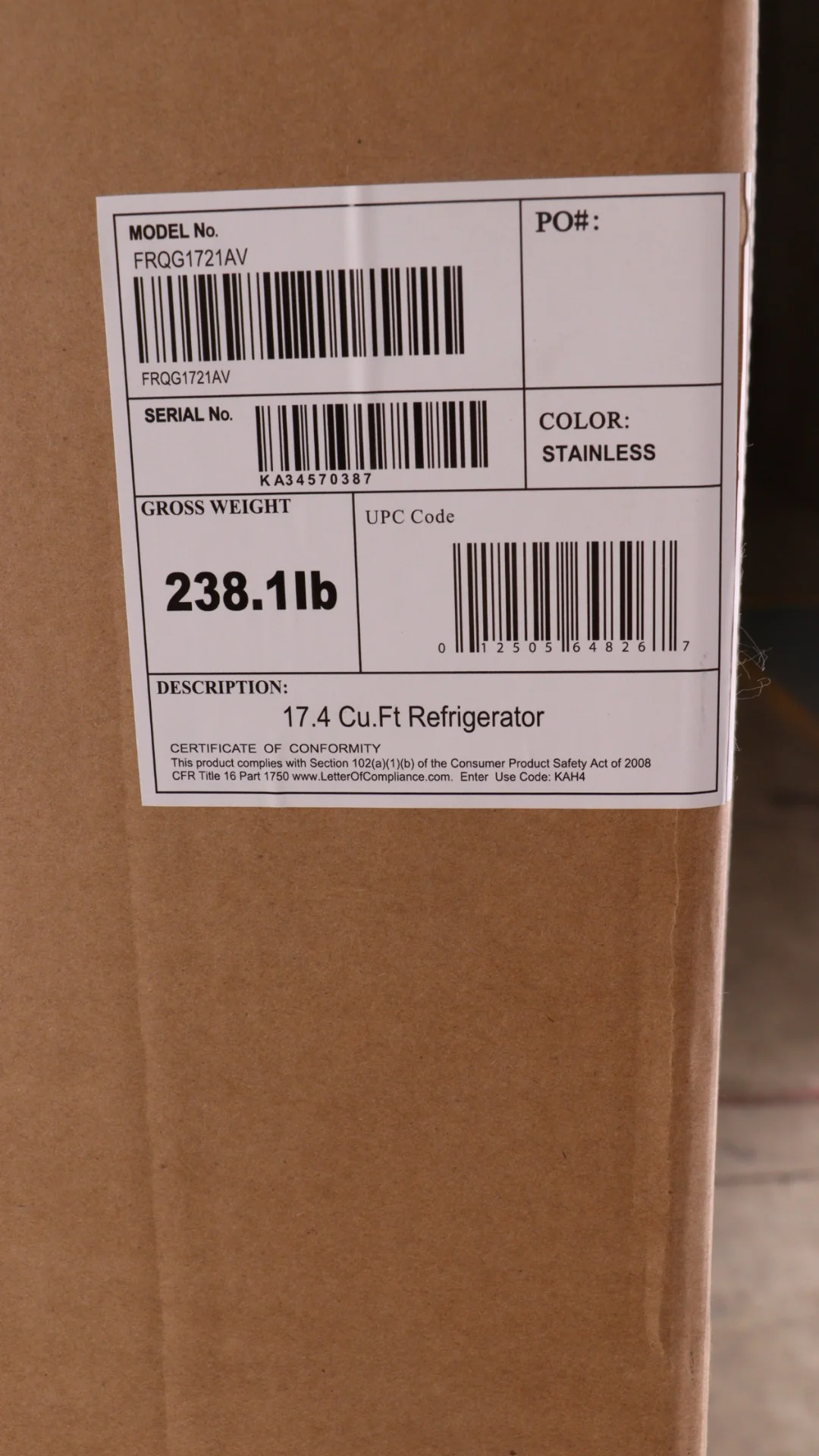 FRIGIDAIRE 33 IN 17.4 CU FT. STAINLESS STEEL FRENCH FOUR DOOR REFRIGERATOR WITH ADJUSTABLE FREEZER S - Inhomebuy