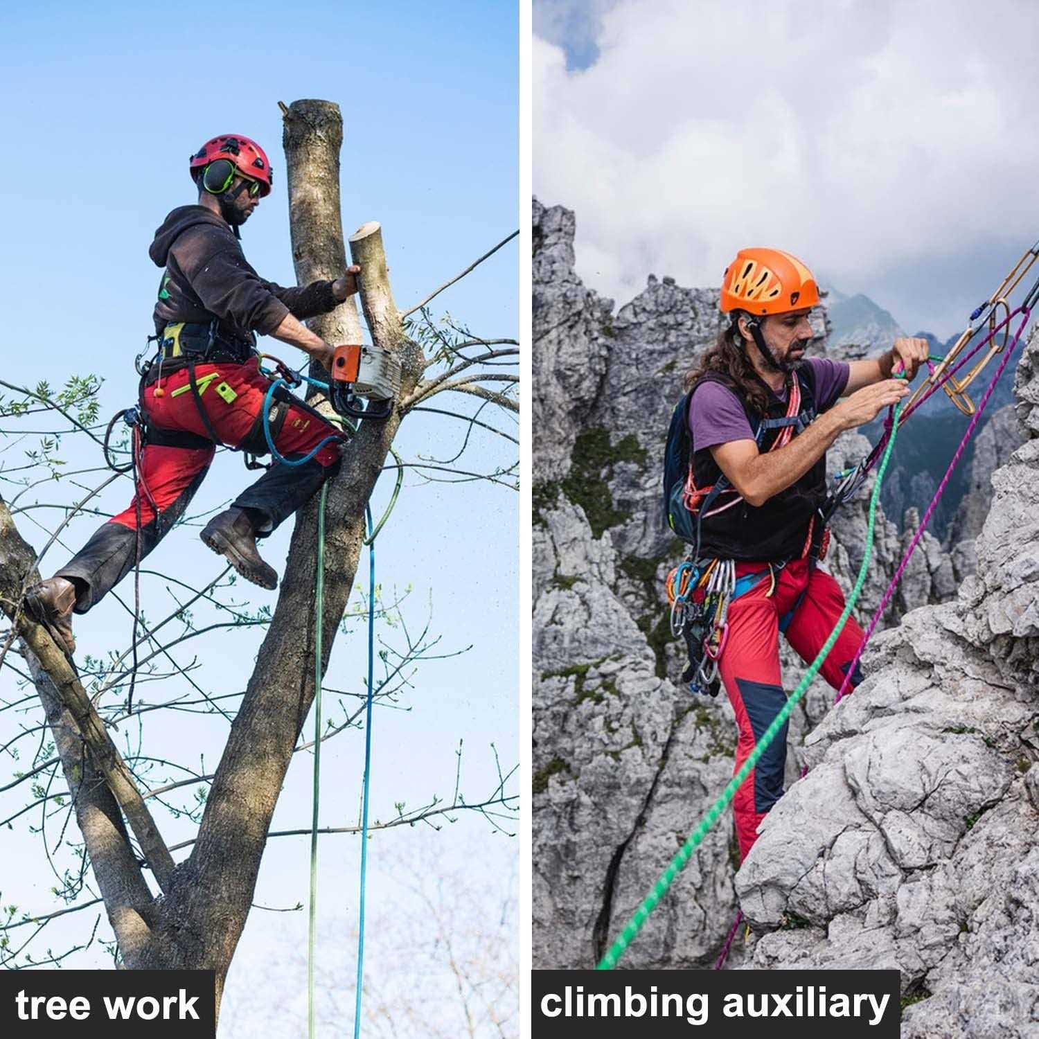 Crayza Double Braided Polyester Rope Strong Arborist Rigging Rope 48 Strands for Climbing Tree Work Pulling Swing Sailing - Inhomebuy